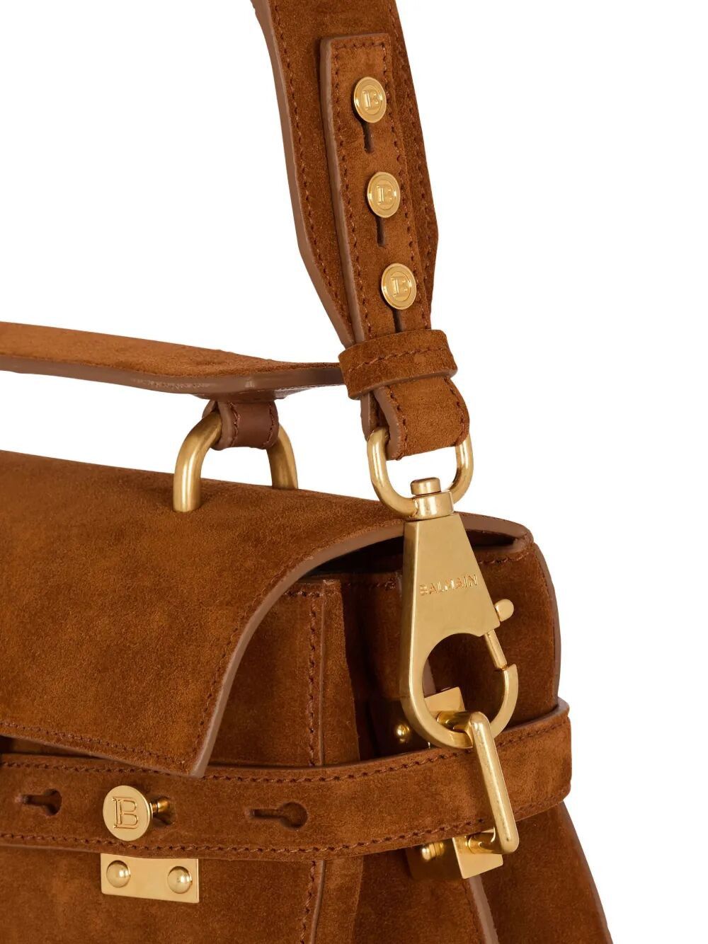 Balmain "BUZZ 23" SUEDE LEATHER BAG Size ONE SIZE - 5 Thumbnail