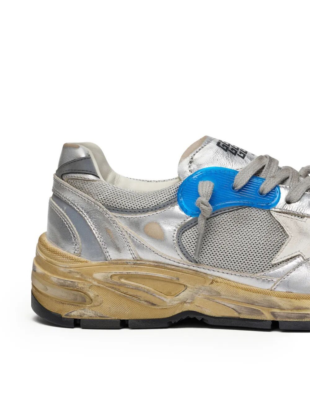 Golden Goose "RUNNING DAD" NEW NET AND LAMINATED UPPER LEATHER STAR LAMINATED SPUR DISTRESSED Size US 8 / IT 38 - 5 Thumbnail