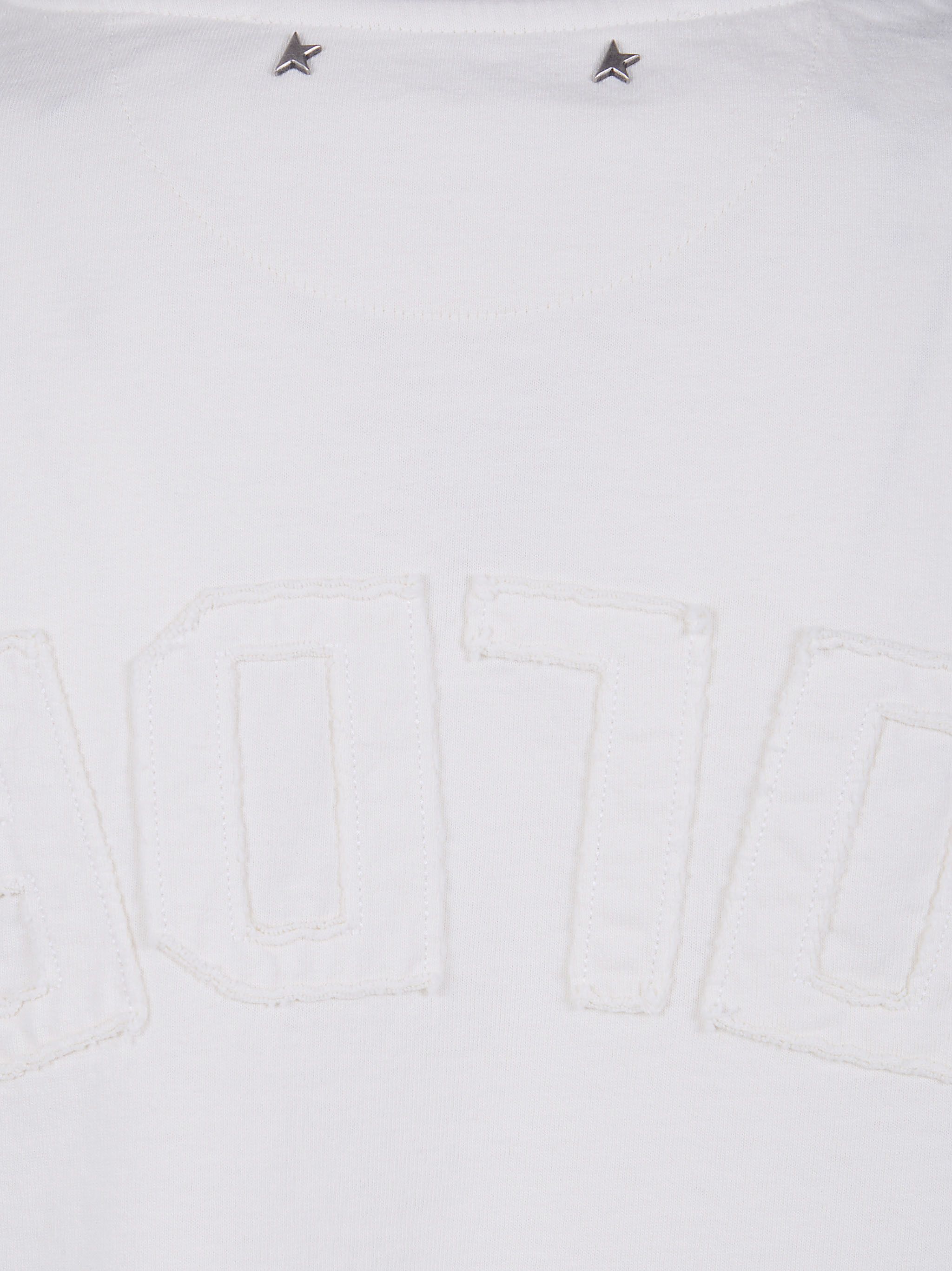 Golden Goose "W`S" BOXI T-SHIRT COTTON JERSEY LOGO PATCH Size S / US 4 / IT 40 - 7 Thumbnail