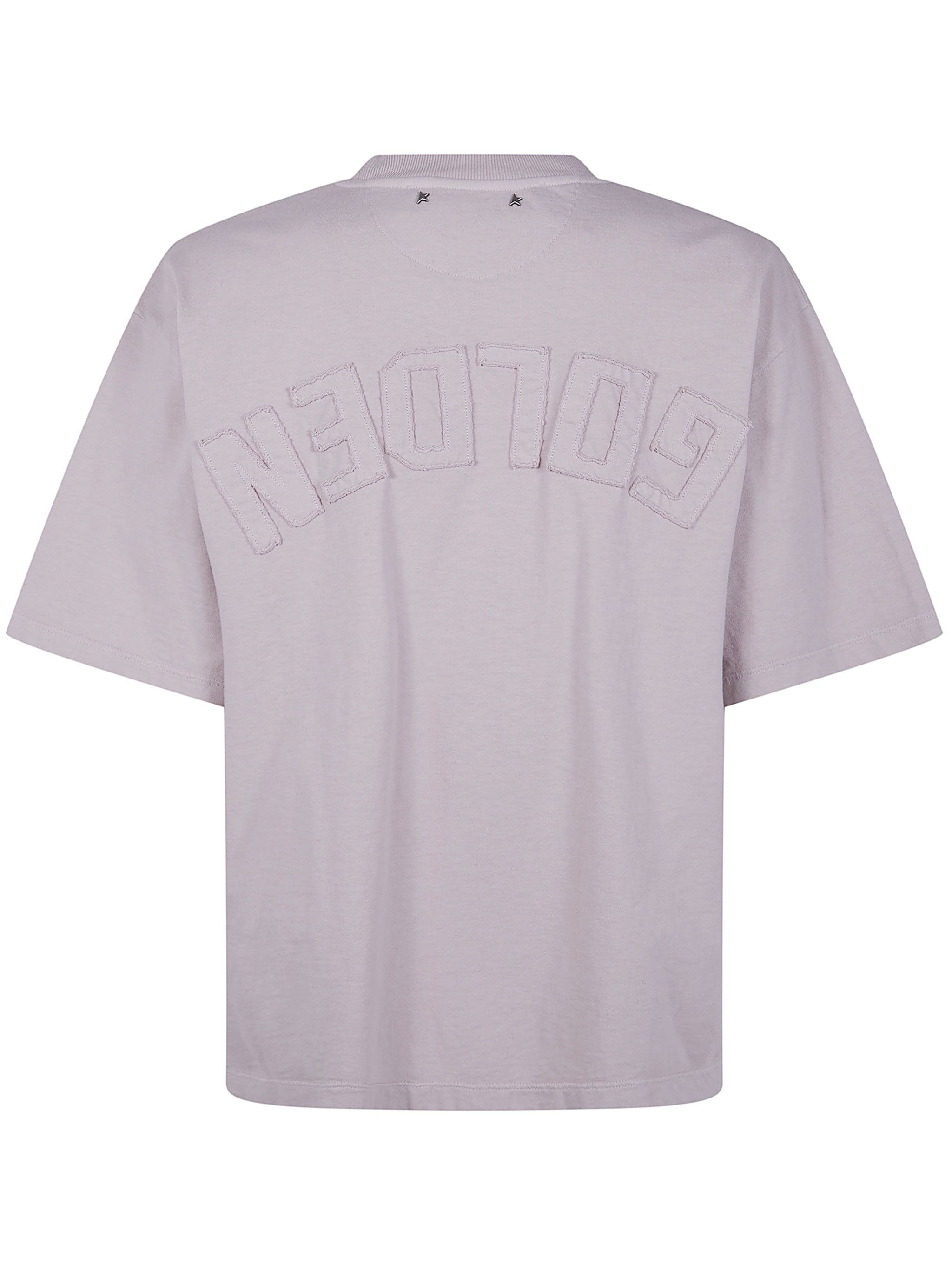 Golden Goose "W`S" BOXI T-SHIRT COTTON JERSEY LOGO PATCH Size L / US 10 / IT 46 - 6 Thumbnail