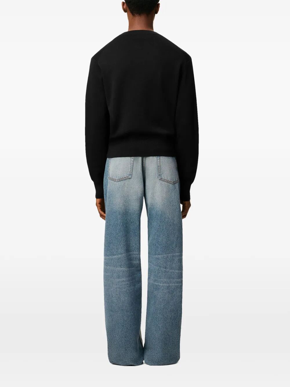 AMI CREWNECK SWEATER WITH CONTRASTED "AMI DE COEUR" Size US S / EU 44-46 / 1 - 3 Thumbnail