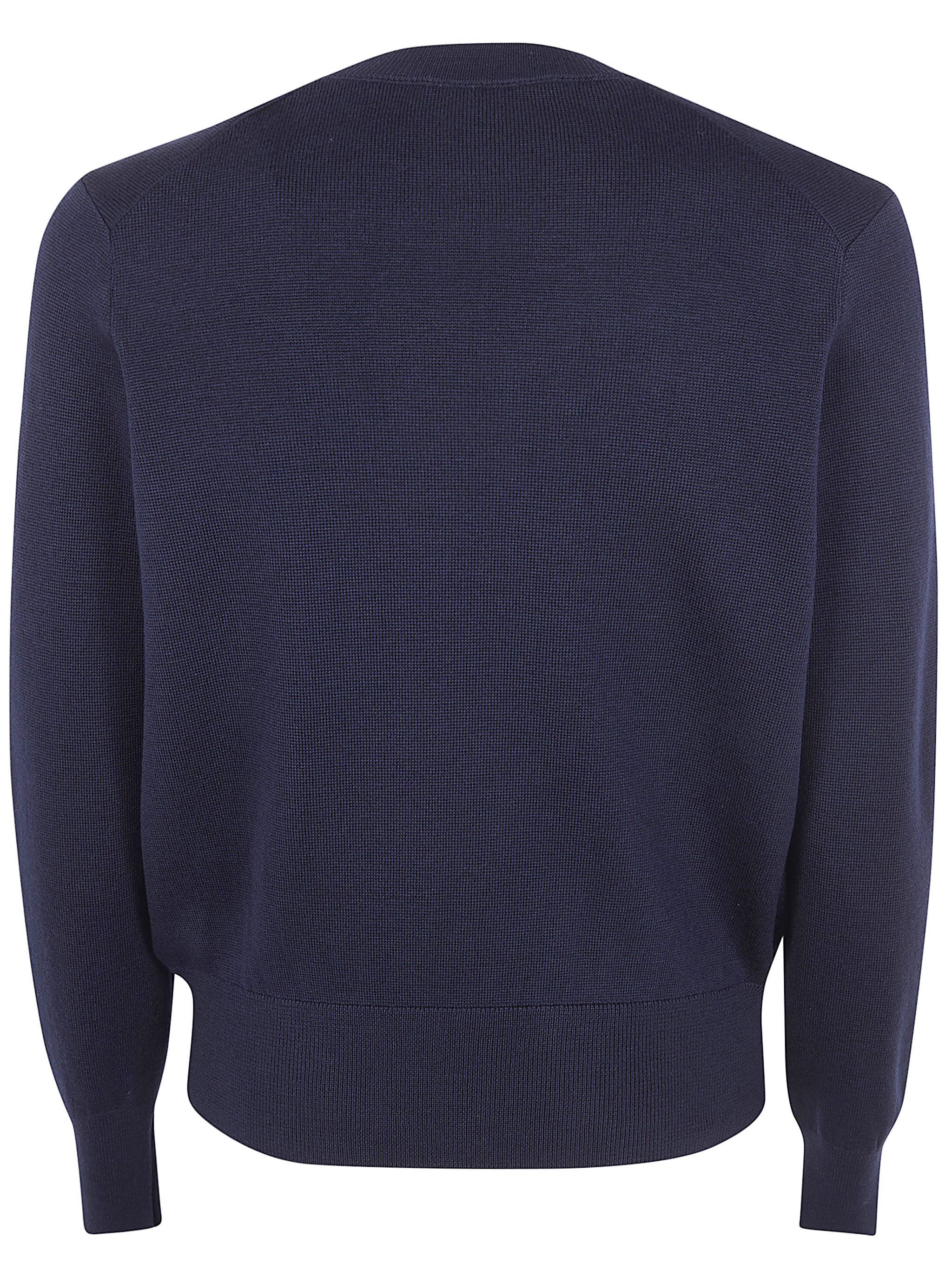AMI CREWNECK SWEATER WITH CONTRASTED "AMI DE COEUR" Size US L / EU 52-54 / 3 - 7 Thumbnail