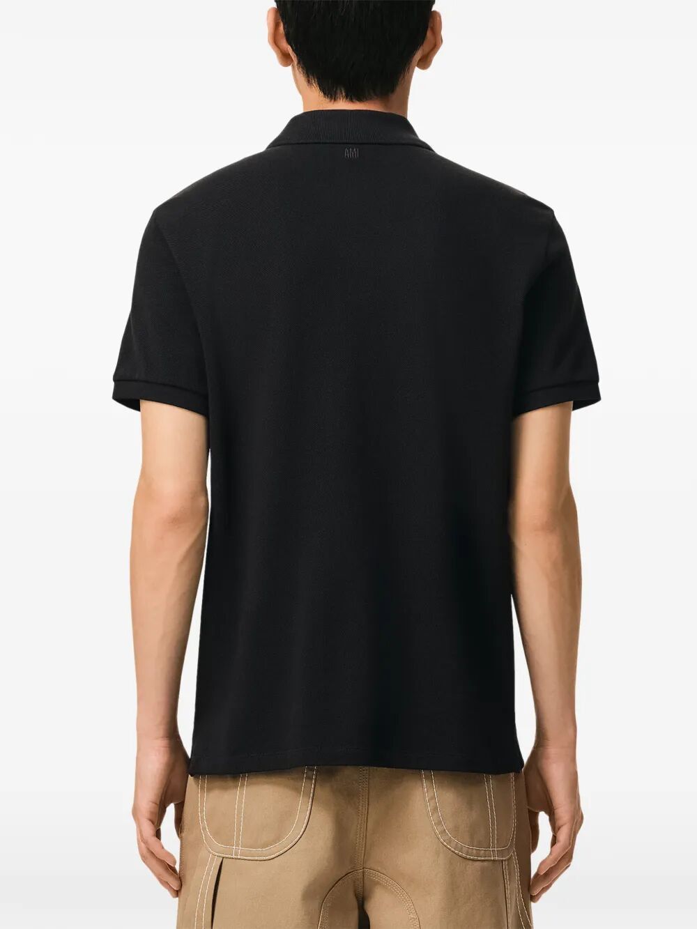 AMI CONTRASTED "AMI DE COEUR" POLO SHIRT Size US M / EU 48-50 / 2 - 5 Thumbnail