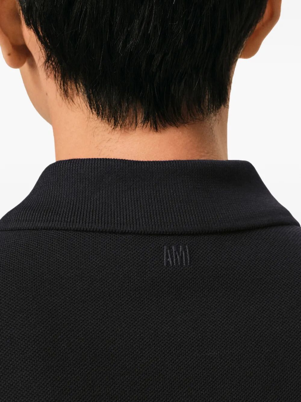 AMI CONTRASTED "AMI DE COEUR" POLO SHIRT Size US XL / EU 56 / 4 - 2 Thumbnail