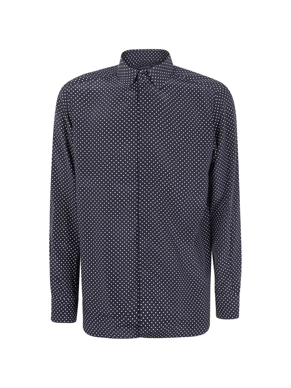 Tom Ford CREPE DE CHINE POLKA DOT CLASSIC FIT SHIRT Size US XL / EU 56 / 4 - 4 Thumbnail