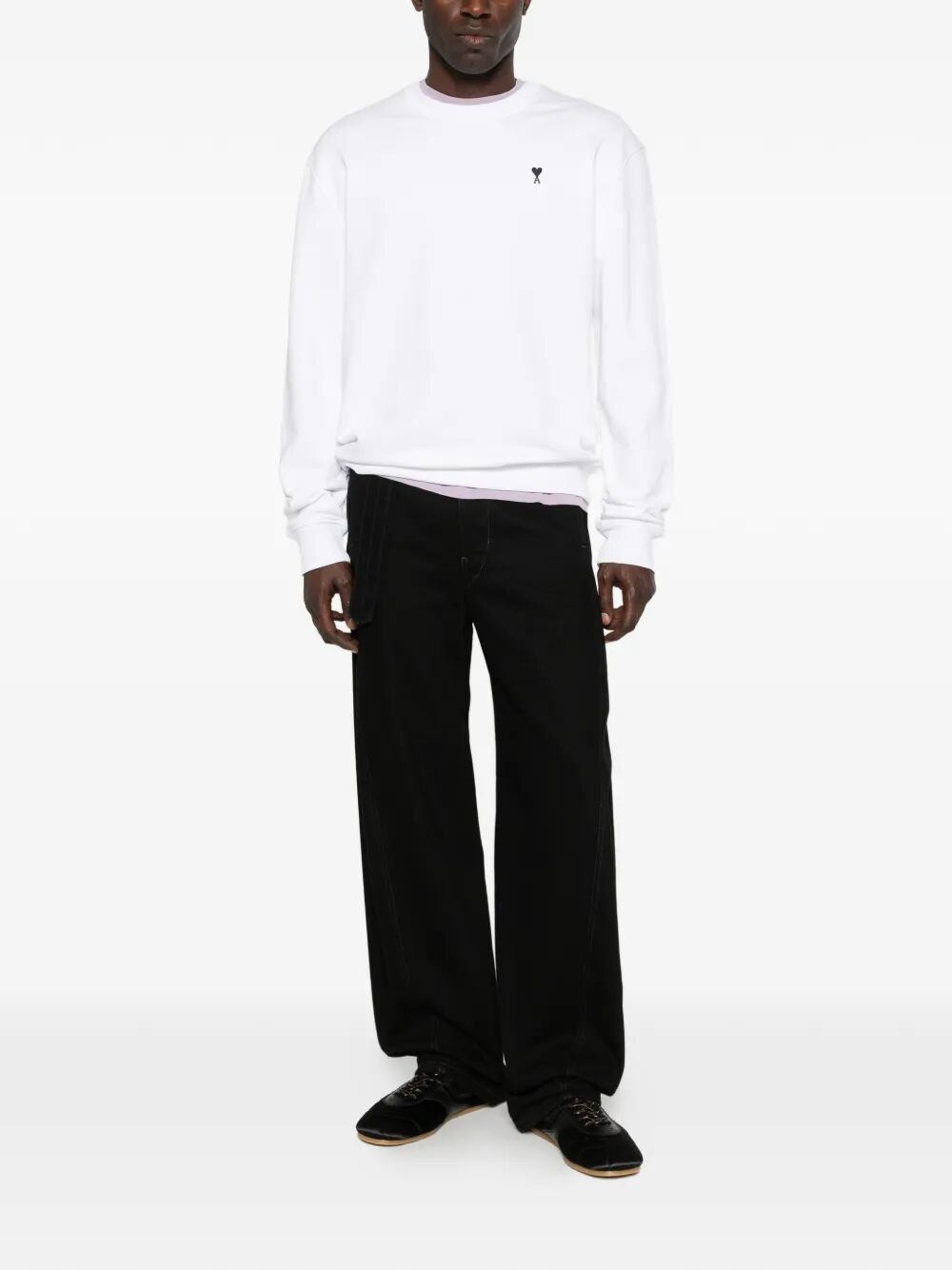 AMI CONTRASTED "AMI DE COEUR" SWEATSHIRT Size US L / EU 52-54 / 3 - 3 Thumbnail