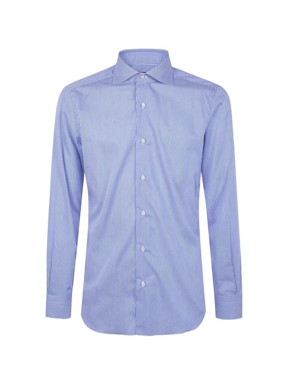 Barba Napoli CLASSIC COTTON TWILL "STRIGHT BACCHETTA" SHIRT Size US L / EU 52-54 / 3 - 4 Thumbnail