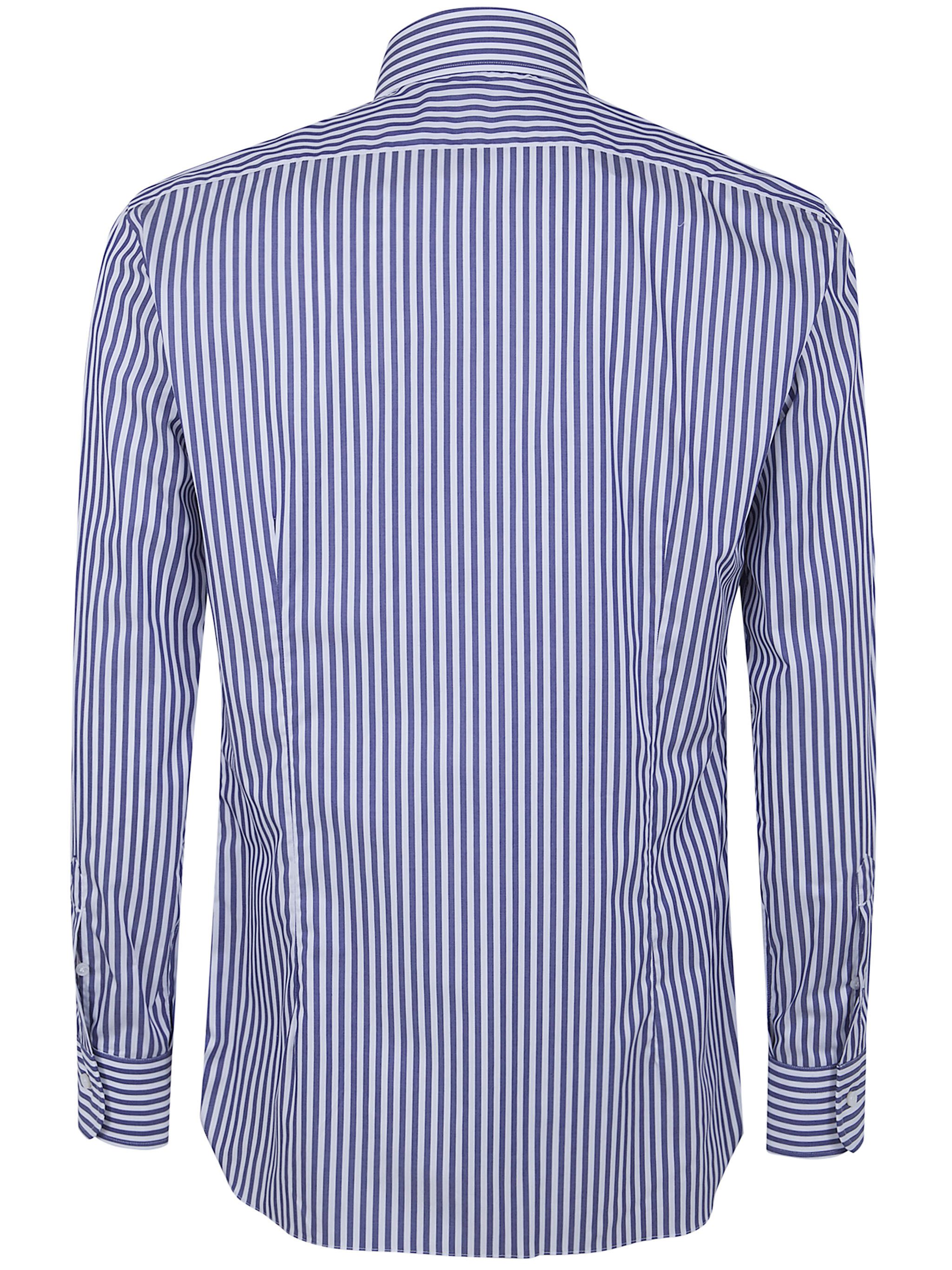 Barba Napoli CLASSIC POPELINE STRIPES SHIRT Size US XL / EU 56 / 4 - 2 Thumbnail