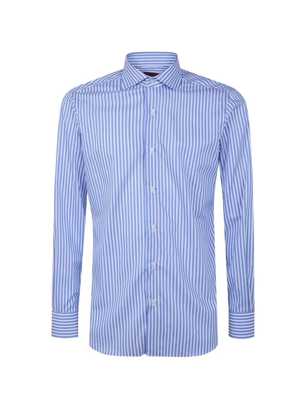 Barba Napoli CLASSIC POPELINE STRIPES SHIRT Size US XXL / EU 58 / 5 - 4 Thumbnail