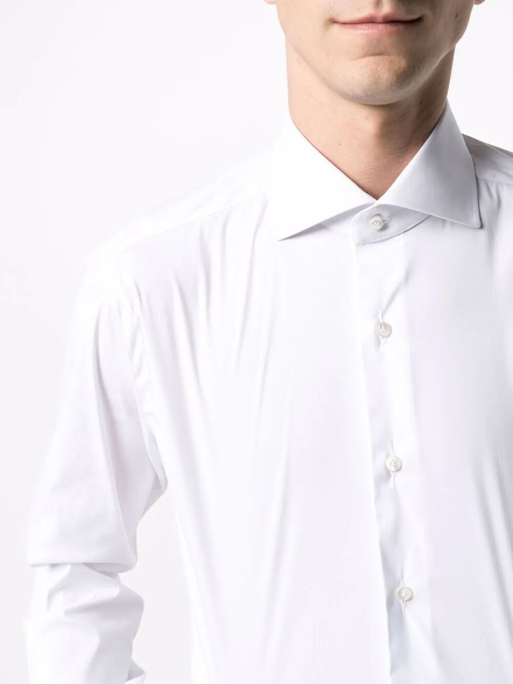 Barba Napoli CLASSIC POPELINE STRETCH SHIRT Size US M / EU 48-50 / 2 - 3 Thumbnail