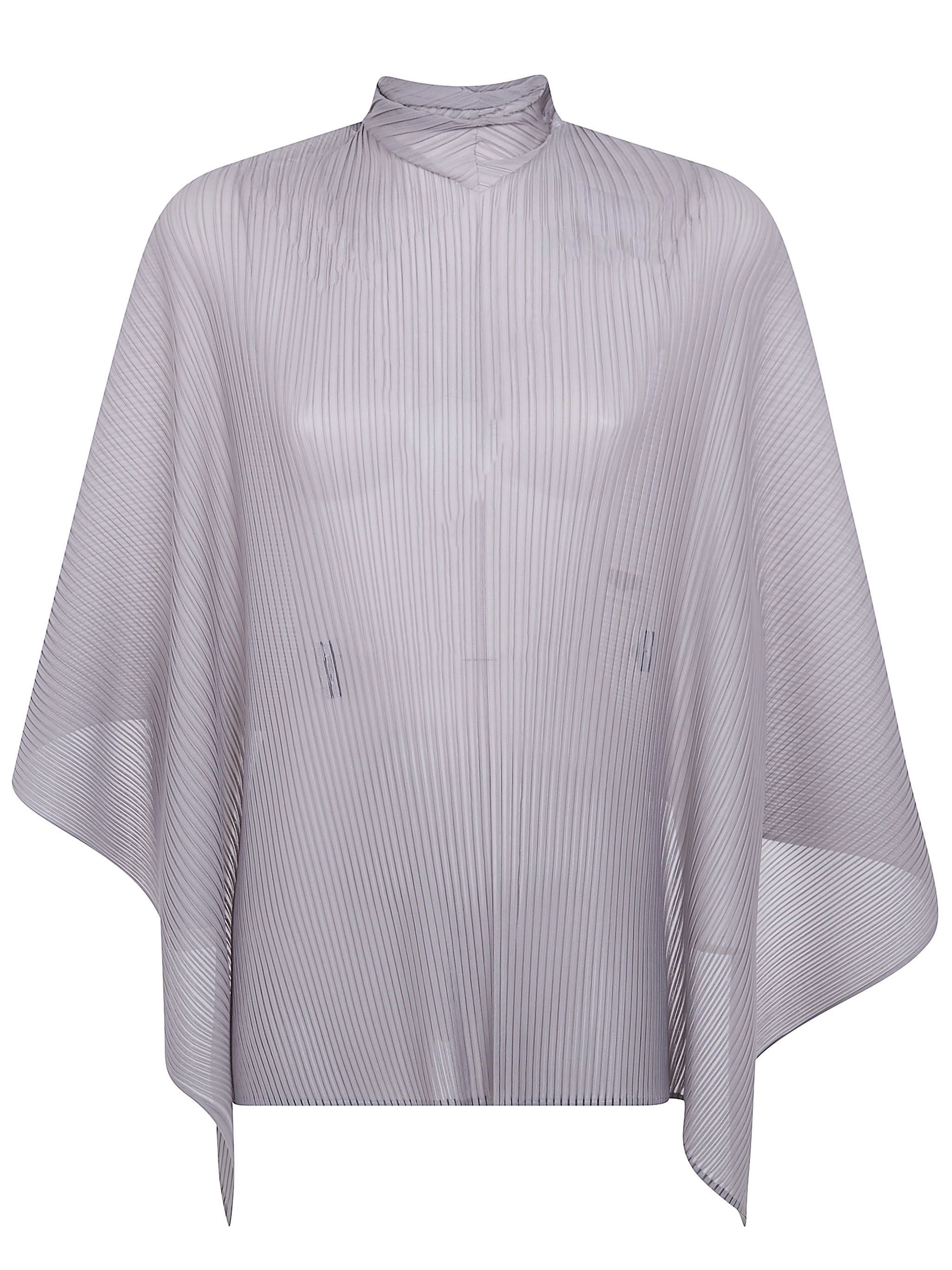 Issey Miyake "SHEER SCARF PLEATS" SHIRT Size M / US 6-8 / IT 42-44 - 3 Thumbnail