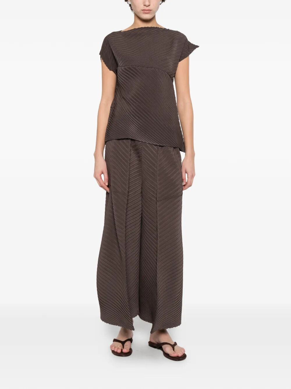 Issey Miyake "PLASTER PLEATS SOLID" VOLUME SHIRT Size M / US 6-8 / IT 42-44 - 5 Thumbnail
