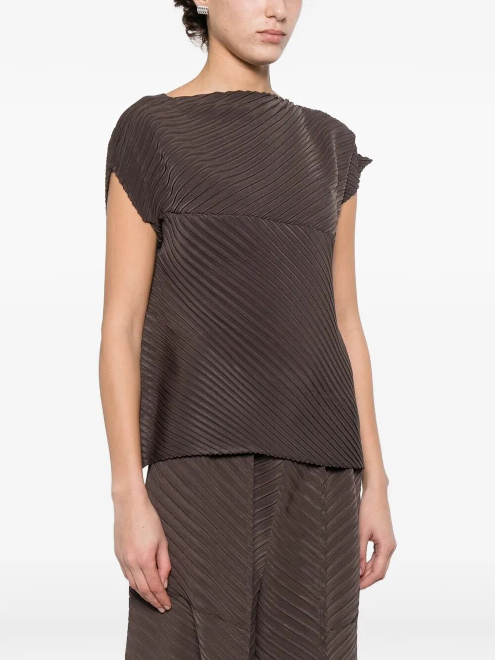 Issey Miyake "PLASTER PLEATS SOLID" VOLUME SHIRT Size M / US 6-8 / IT 42-44 - 2 Thumbnail