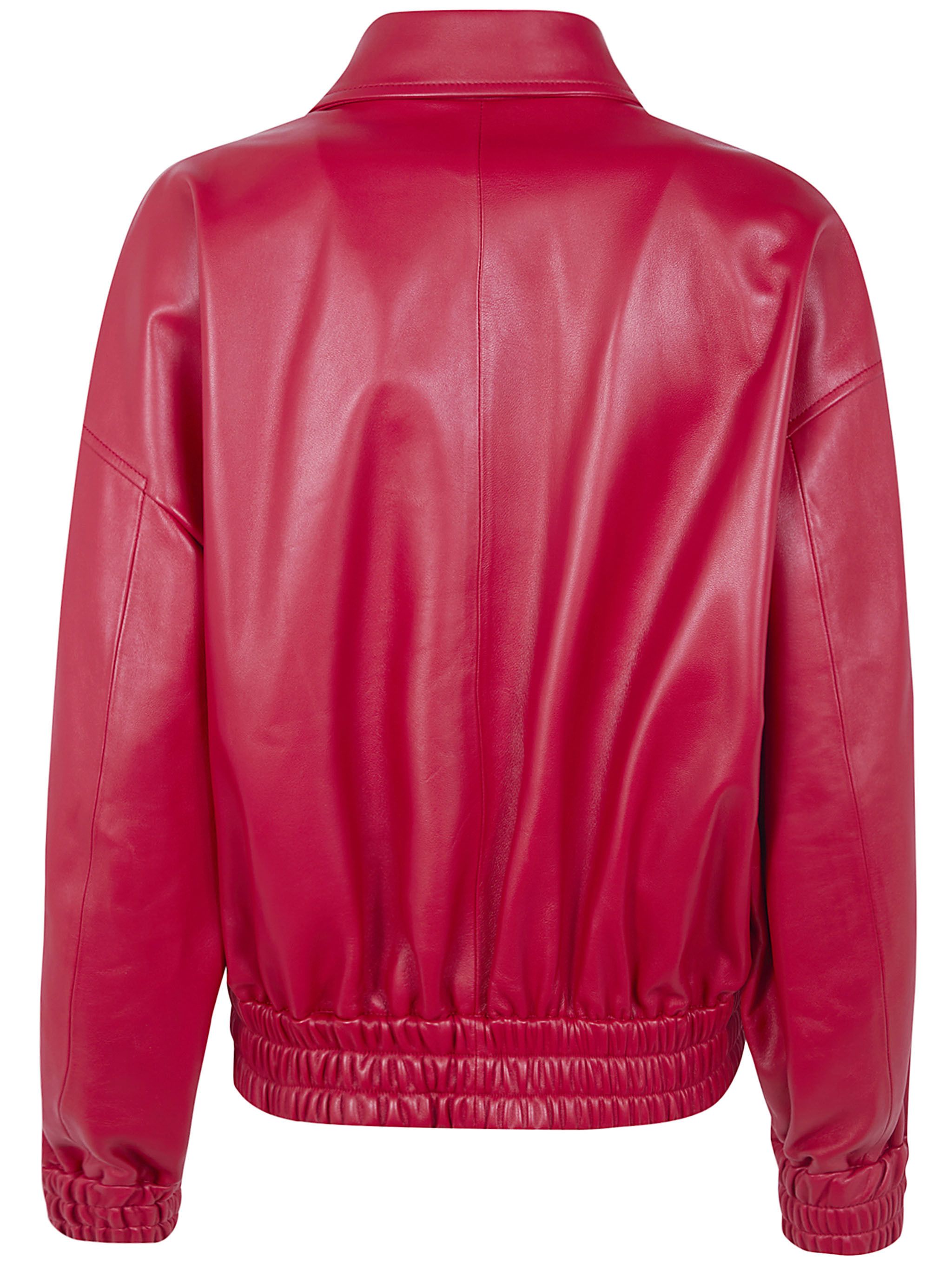 Jil Sander CLASSIC BOMBER LEATHER JACKET Size S / US 4 / IT 40 - 2 Thumbnail