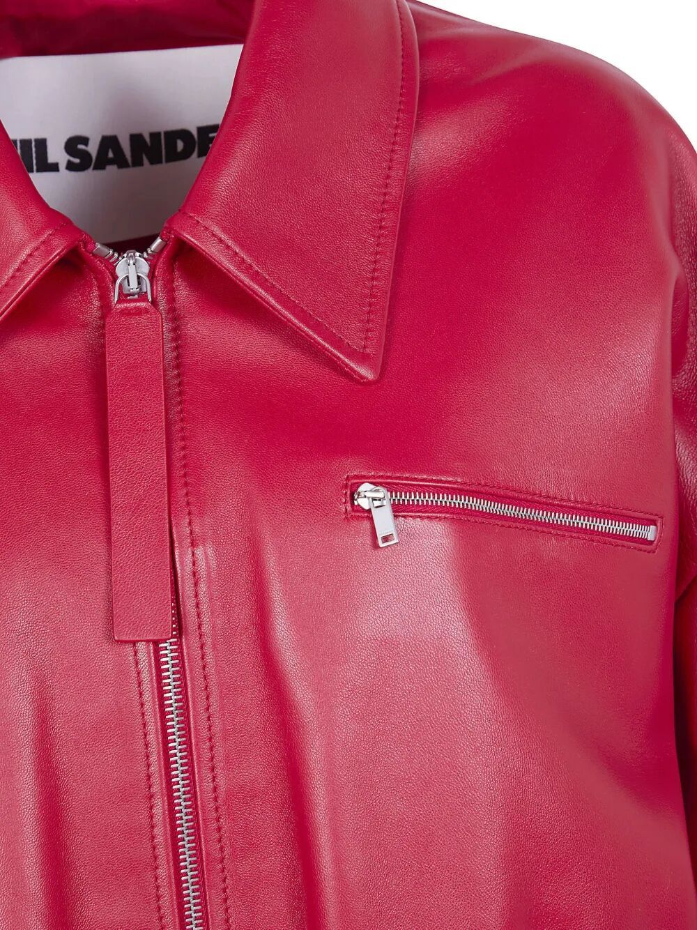 Jil Sander CLASSIC BOMBER LEATHER JACKET Size S / US 4 / IT 40 - 6 Thumbnail