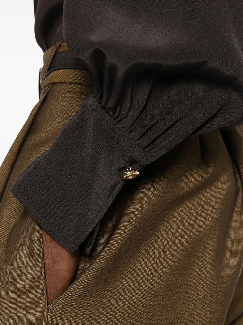 Joseph "CAMILIA" BLOUSE SATIN TWILL Size S / US 4 / IT 40 - 3 Thumbnail