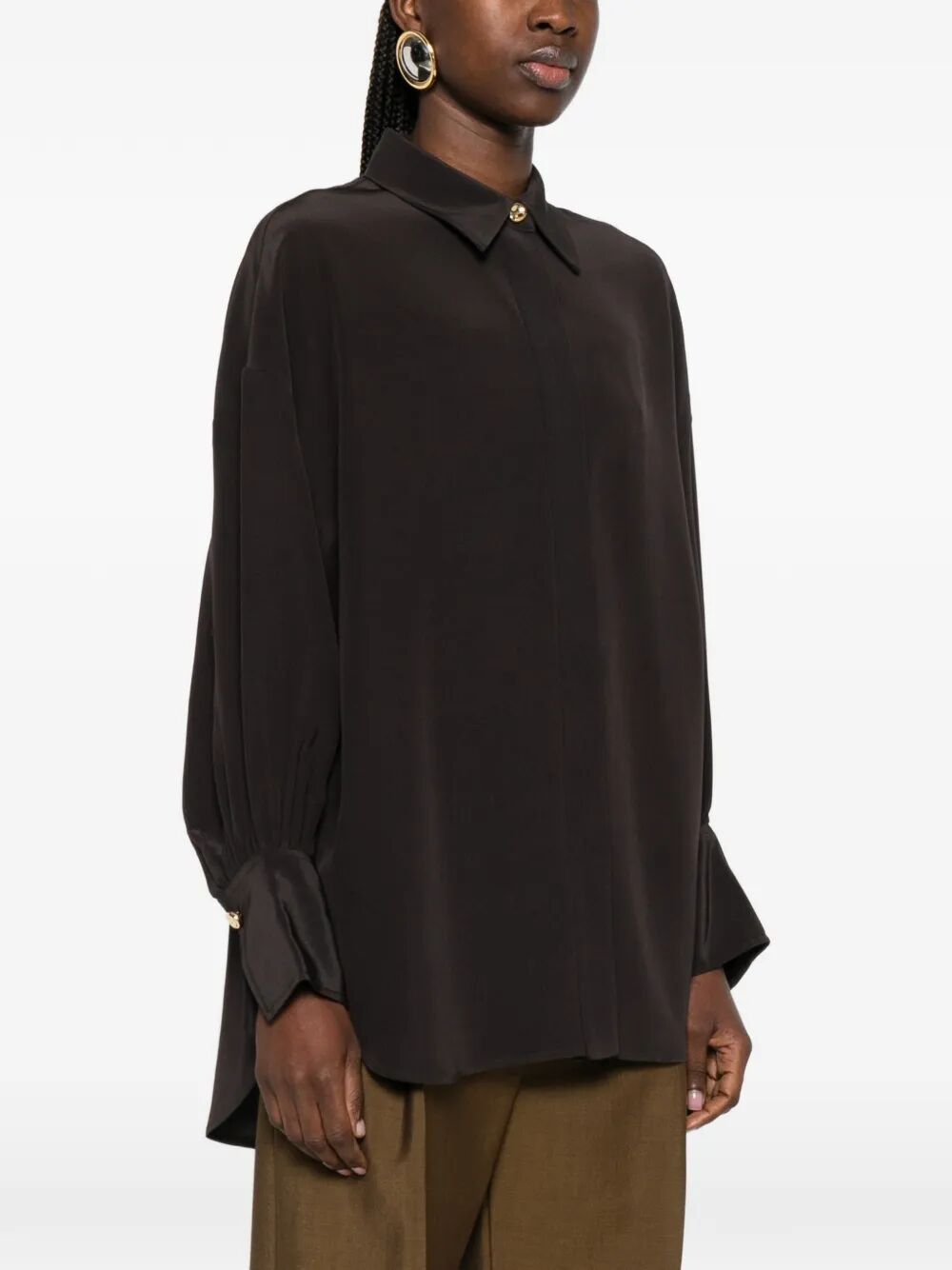 Joseph "CAMILIA" BLOUSE SATIN TWILL Size M / US 6-8 / IT 42-44 - 2 Thumbnail