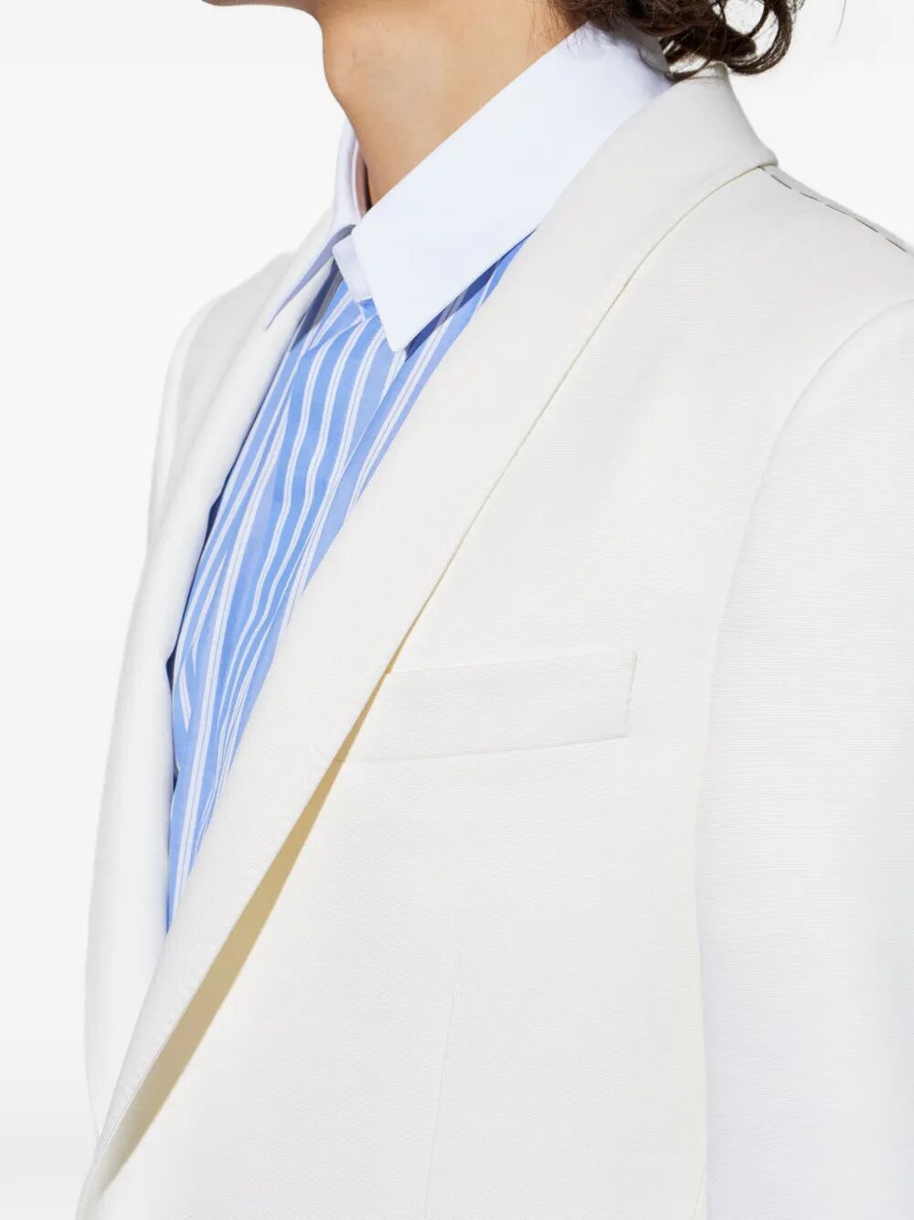 Tom Ford WOOL SILK SHARP FAILLE SLIM SHAWL LAPEL JACKET Size US M / EU 48-50 / 2 - 5 Thumbnail