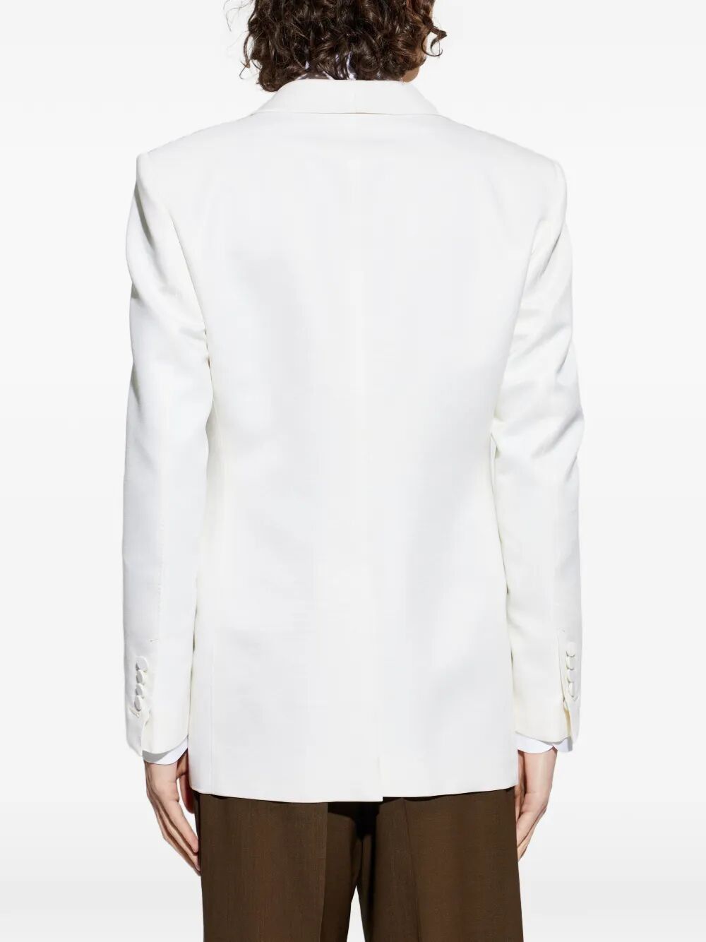 Tom Ford WOOL SILK SHARP FAILLE SLIM SHAWL LAPEL JACKET Size US L / EU 52-54 / 3 - 7 Thumbnail