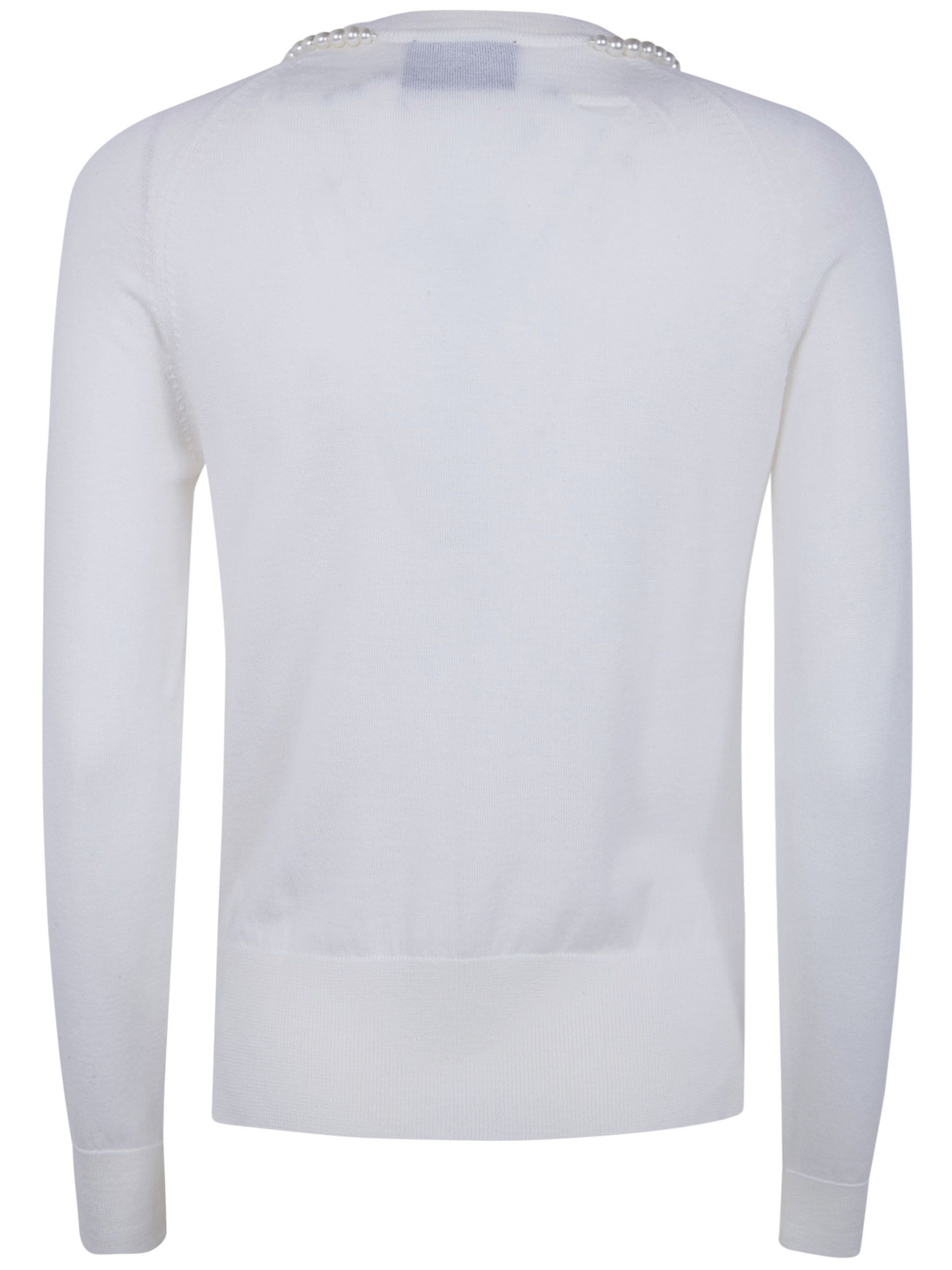 Simone Rocha "CLASSIC MERINO" SILK CARDIGAN WITH EMBROIDERED Size M / US 6-8 / IT 42-44 - 4 Thumbnail
