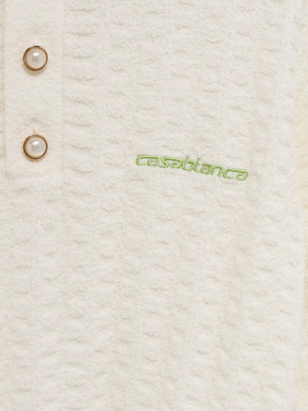 Casablanca "TENNIS BOUCLE" POLO SHIRT Size US XL / EU 56 / 4 - 2 Thumbnail