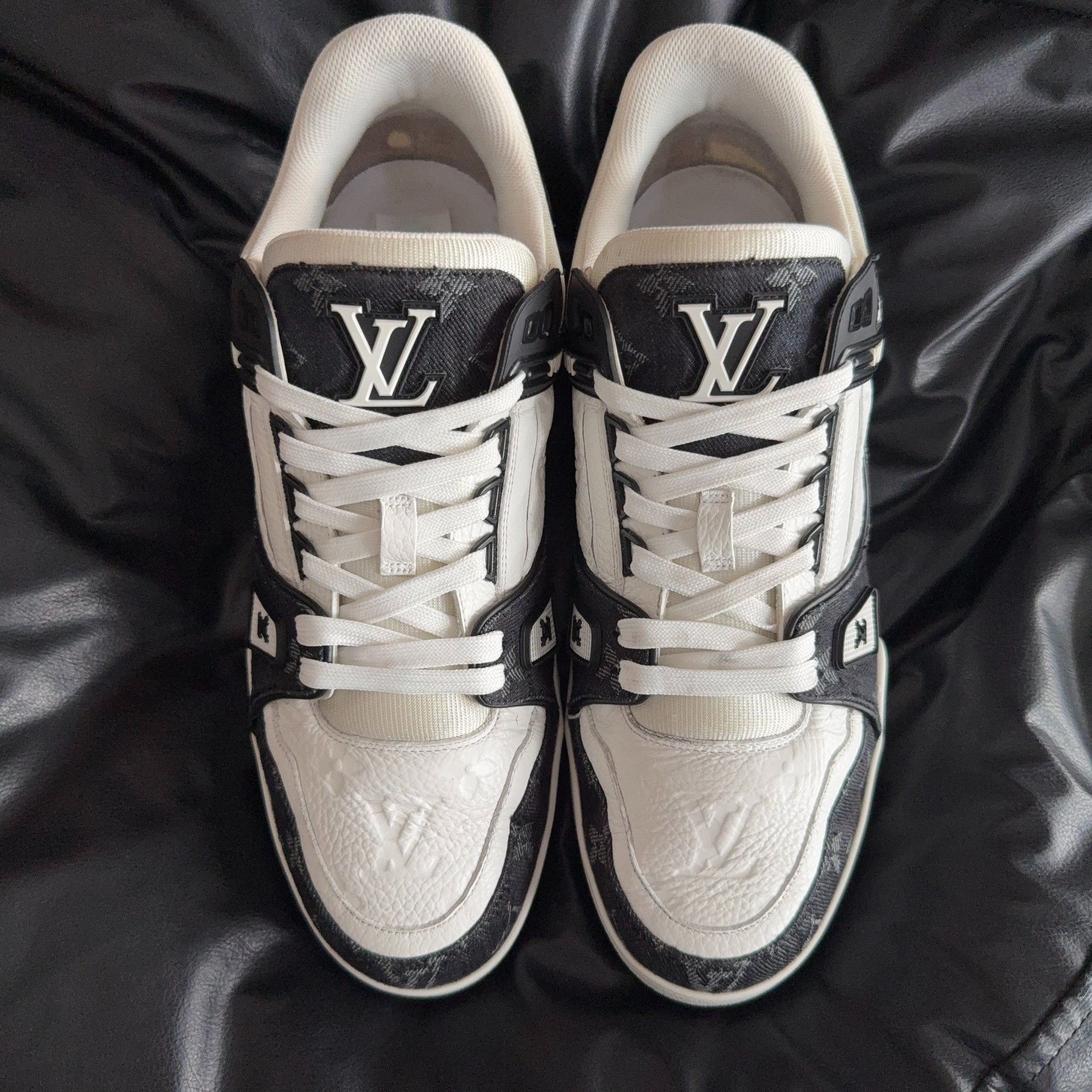 Louis Vuitton Louis Vuitton Training Denim Black Lowtop Sneakers 43.5 Men Size US 10.5 / EU 43-44 - 2 Thumbnail