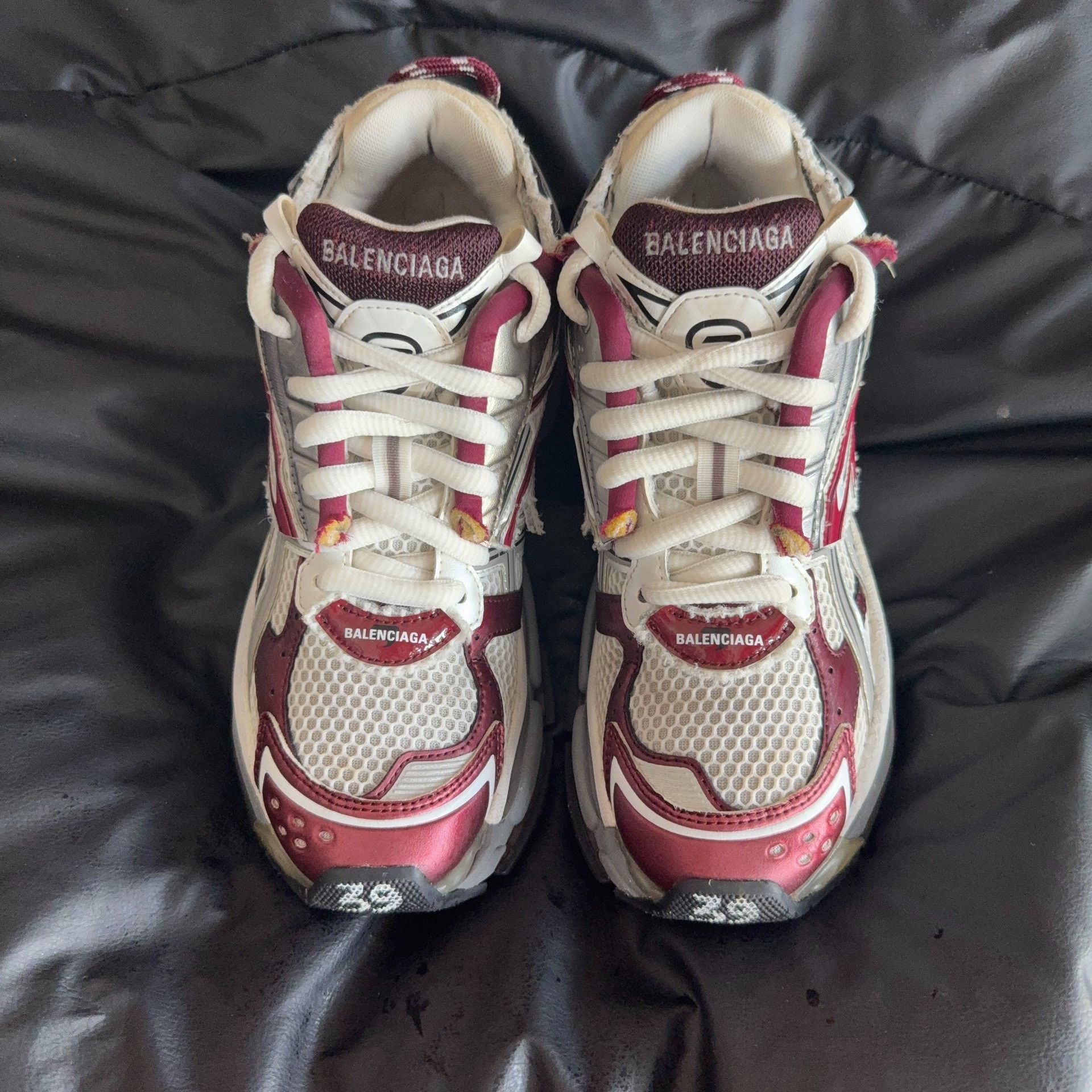 Balenciaga Balenciaga Running Red Lowtop Sneakers 39 Women Size US 8.5 / IT 38.5 - 2 Thumbnail