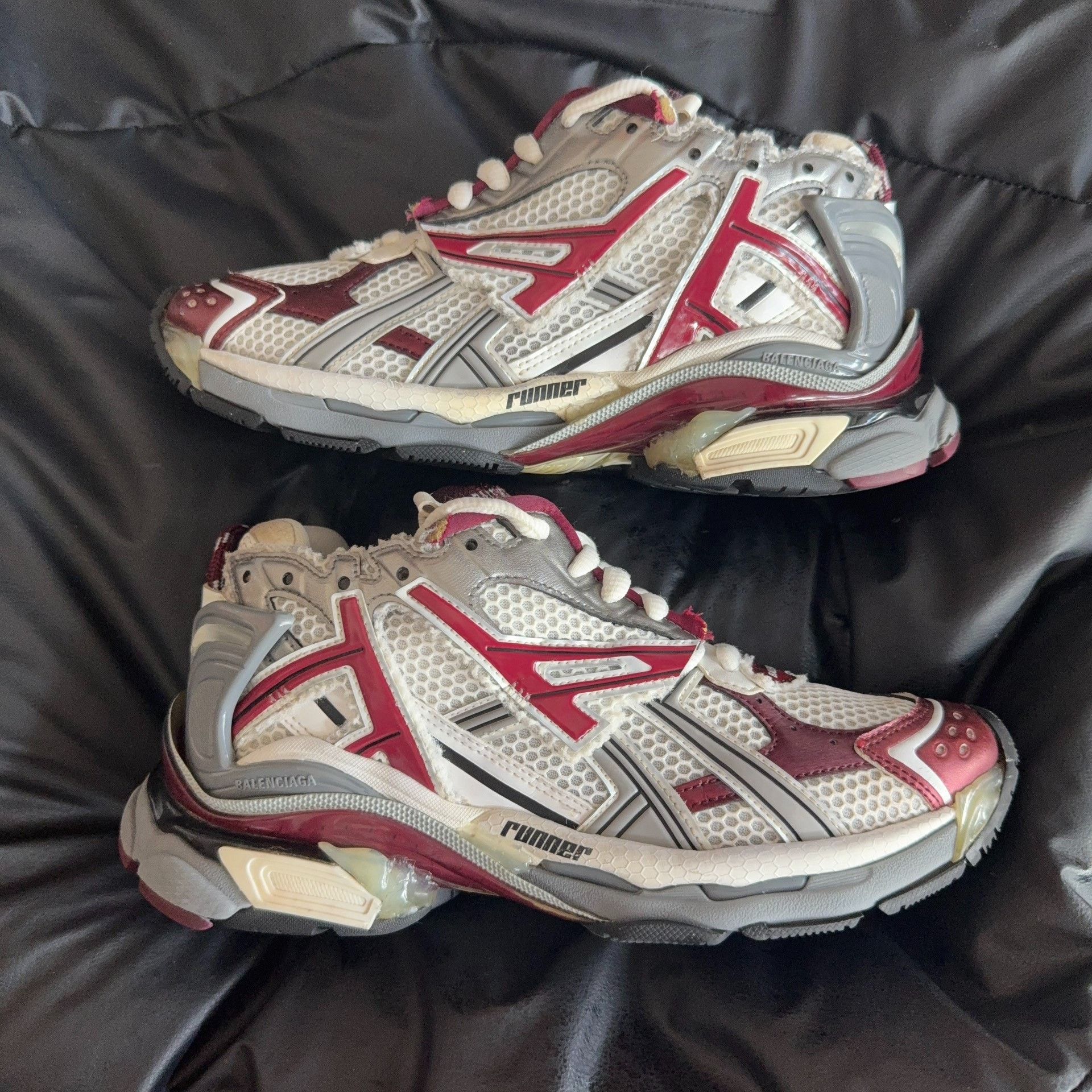 Balenciaga Balenciaga Running Red Lowtop Sneakers 39 Women Size US 8.5 / IT 38.5 - 5 Thumbnail