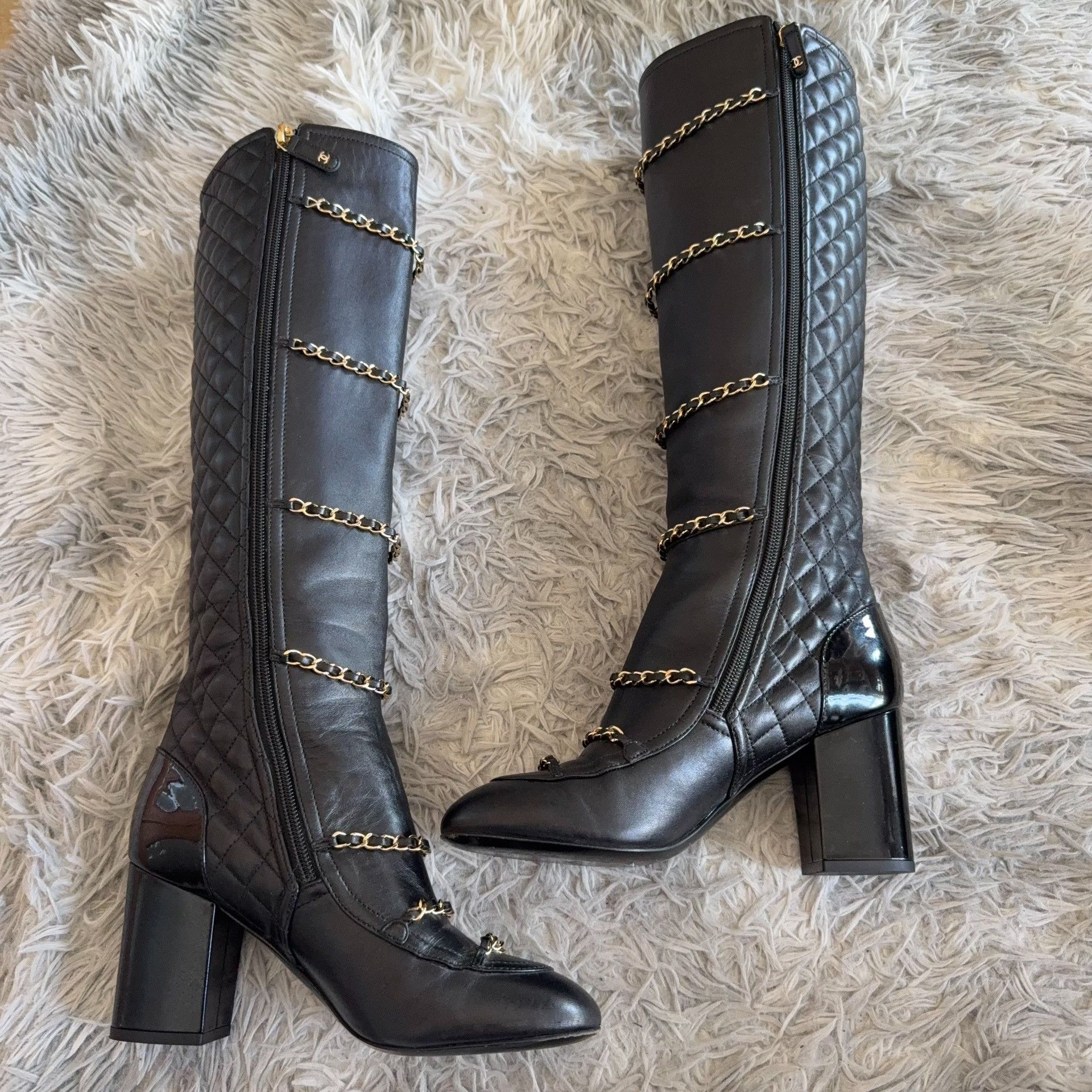 Chanel Chanel Boots 37.5 Women Size US 6.5 / IT 36.5 - 5 Thumbnail