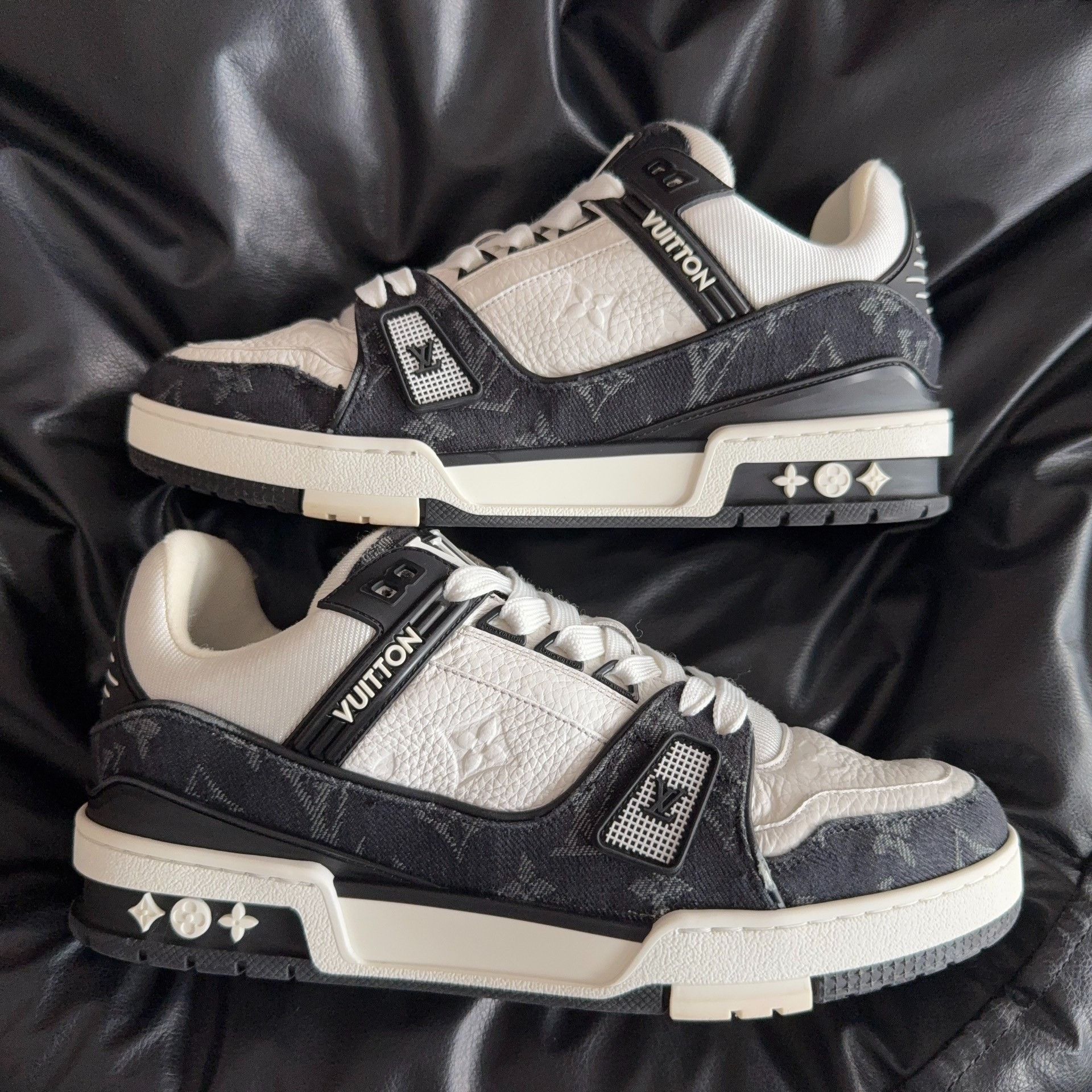 Louis Vuitton Louis Vuitton Training Denim Black Lowtop Sneakers 40.5 Men Size US 8 / EU 41 - 3 Thumbnail