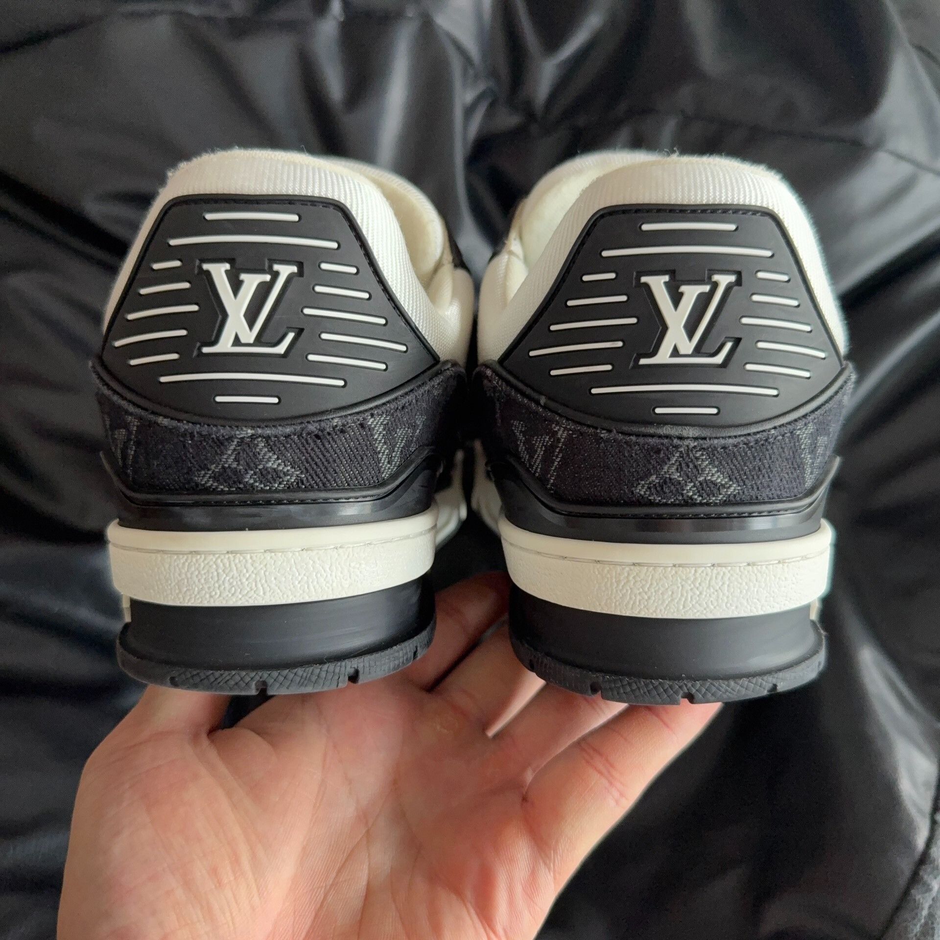 Louis Vuitton Louis Vuitton Training Denim Black Lowtop Sneakers 40.5 Men Size US 8 / EU 41 - 6 Thumbnail