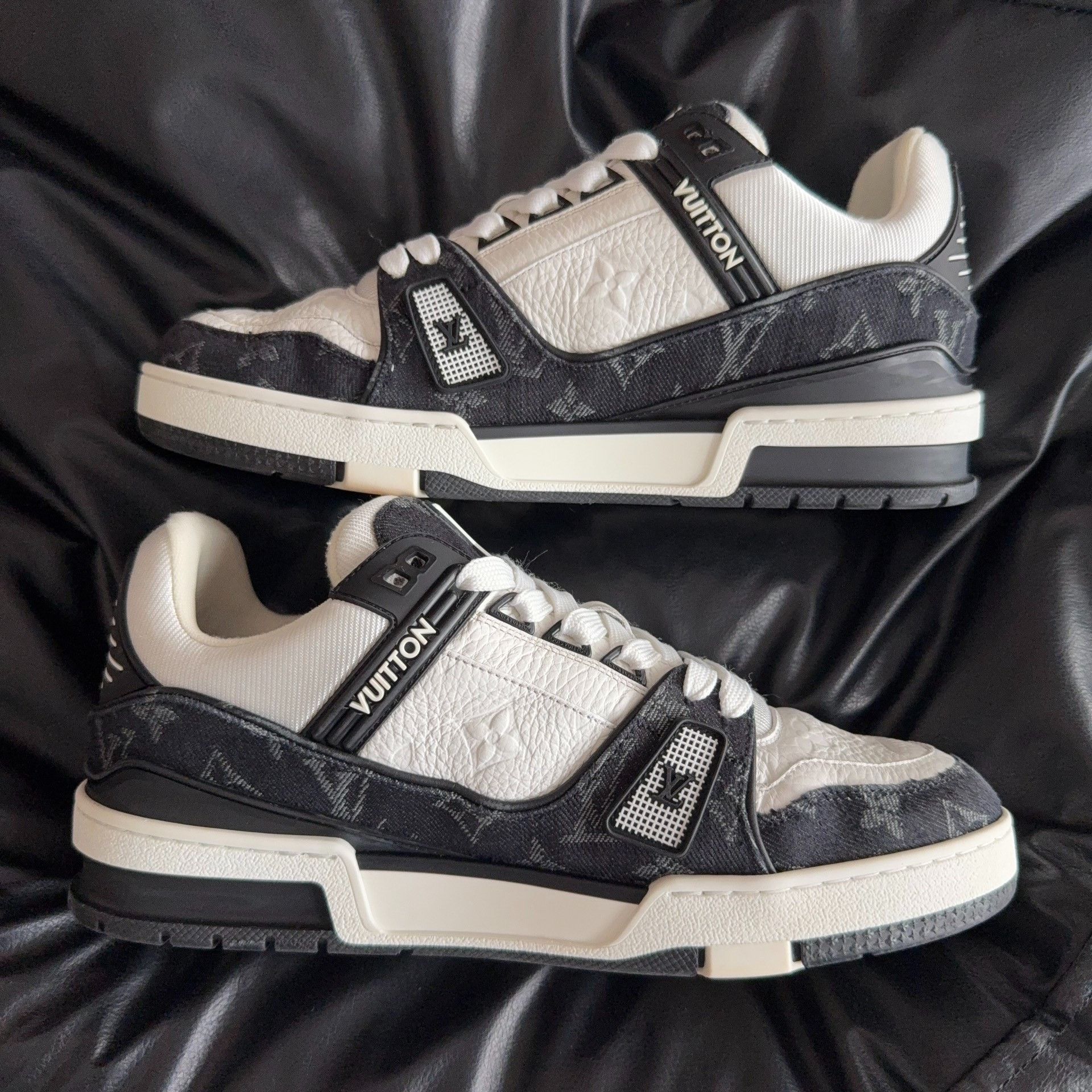 Louis Vuitton Louis Vuitton Training Denim Black Lowtop Sneakers 40.5 Men Size US 8 / EU 41 - 4 Thumbnail