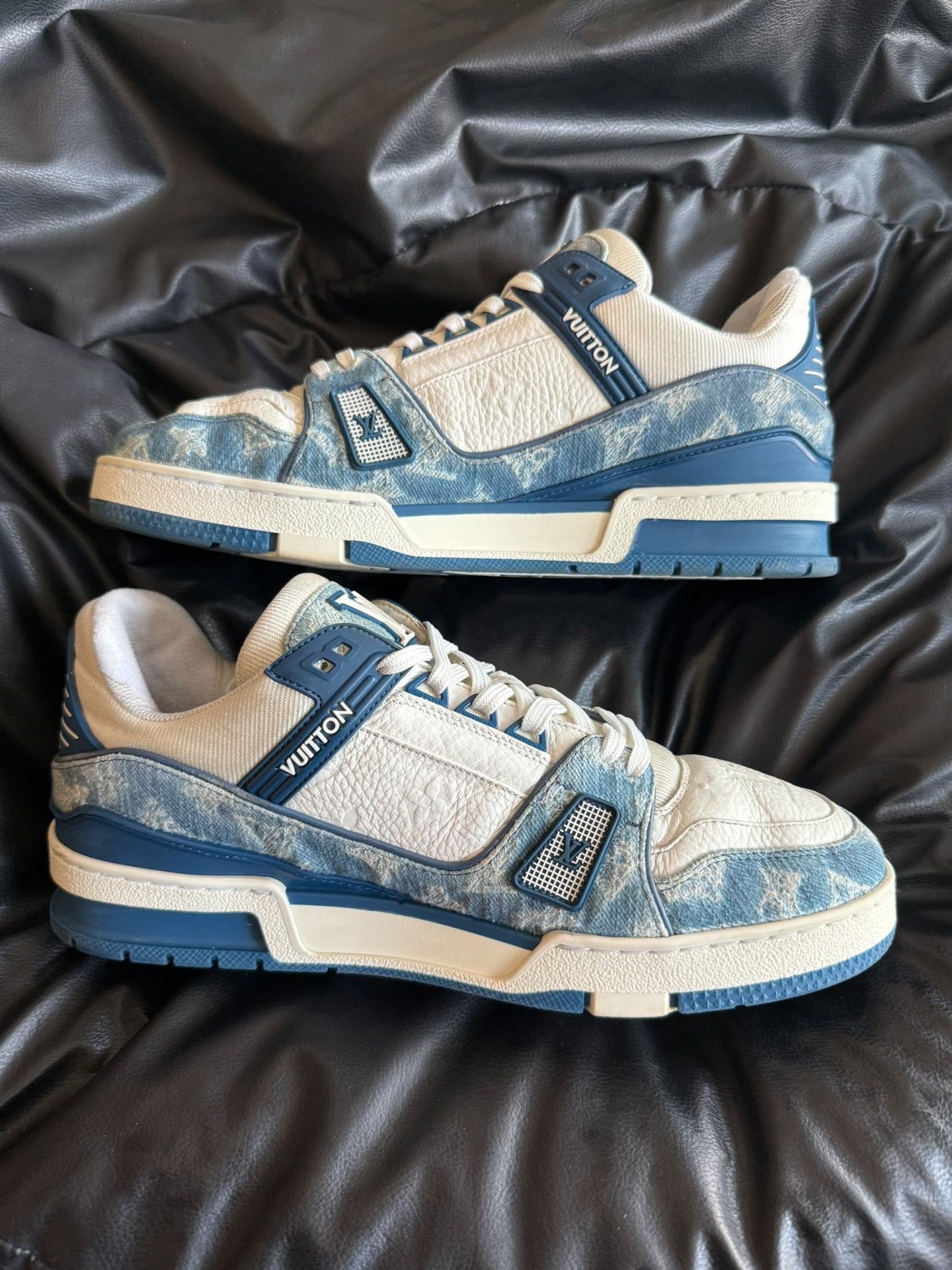 Louis Vuitton Louis Vuitton Training Denim Blue Lowtop Sneakers 8 Men Size US 8 / EU 41 - 6 Thumbnail