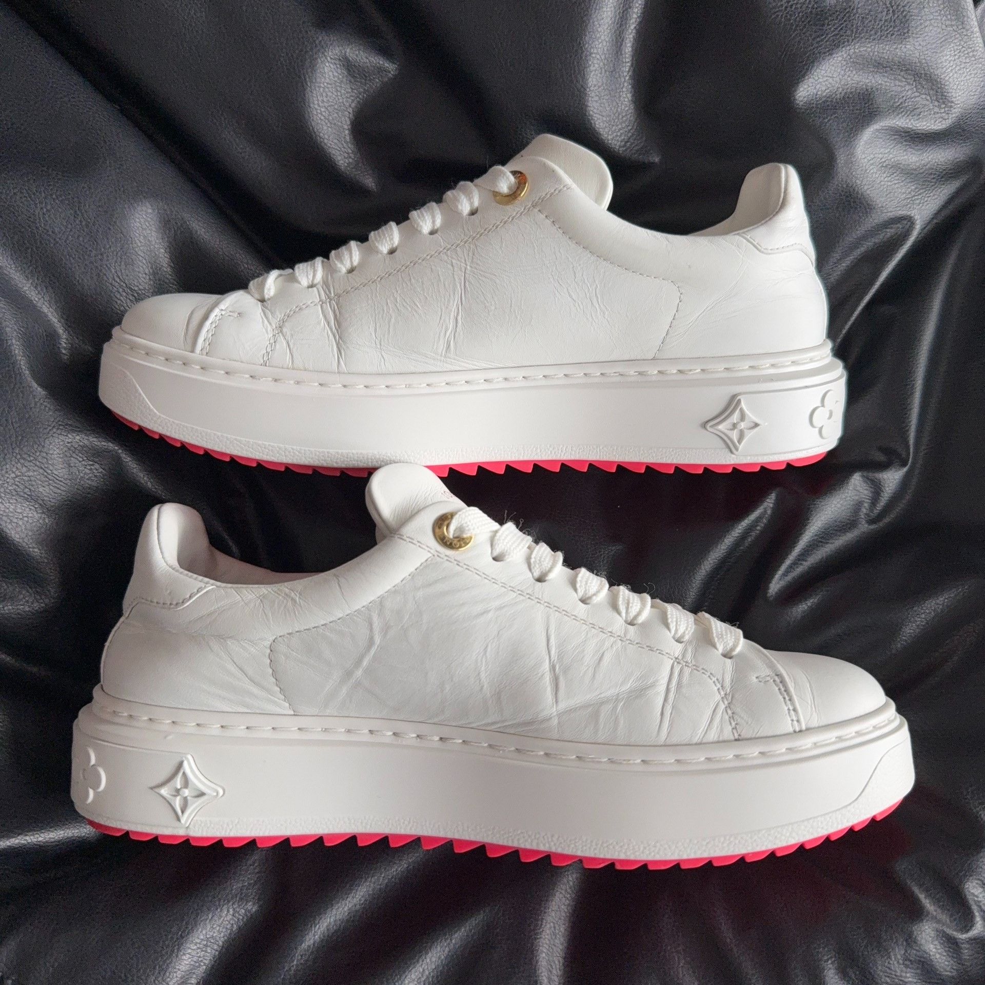 Louis Vuitton Louis Vuitton Retro Pink Lowtop Sneakers 36.5 Women Size US 6 / IT 36 - 4 Thumbnail