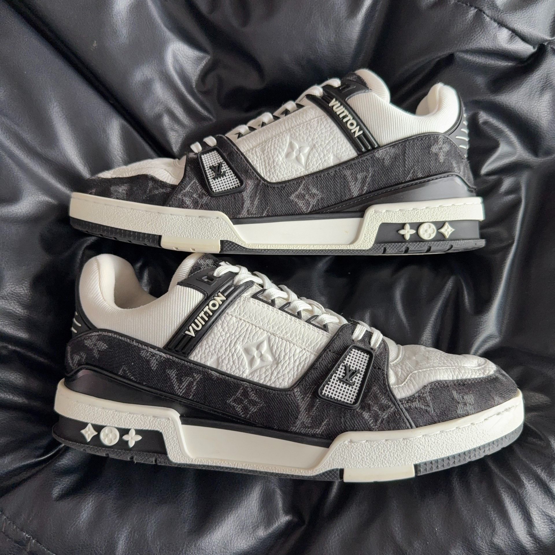 Louis Vuitton Louis Vuitton Training Denim Black Lowtop Sneakers 41.5 Men Size US 9 / EU 42 - 3 Thumbnail