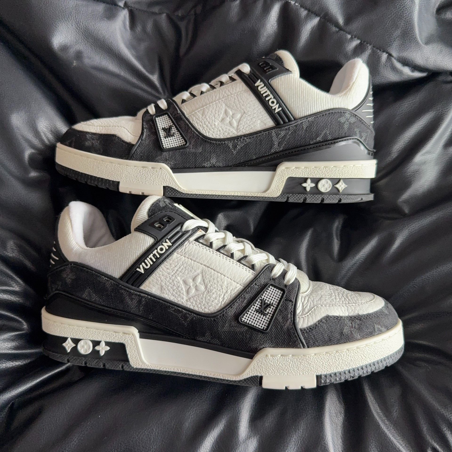 Louis Vuitton Louis Vuitton Training Denim Black Lowtop Sneakers 40 Men Size US 7.5 / EU 40-41 - 3 Thumbnail