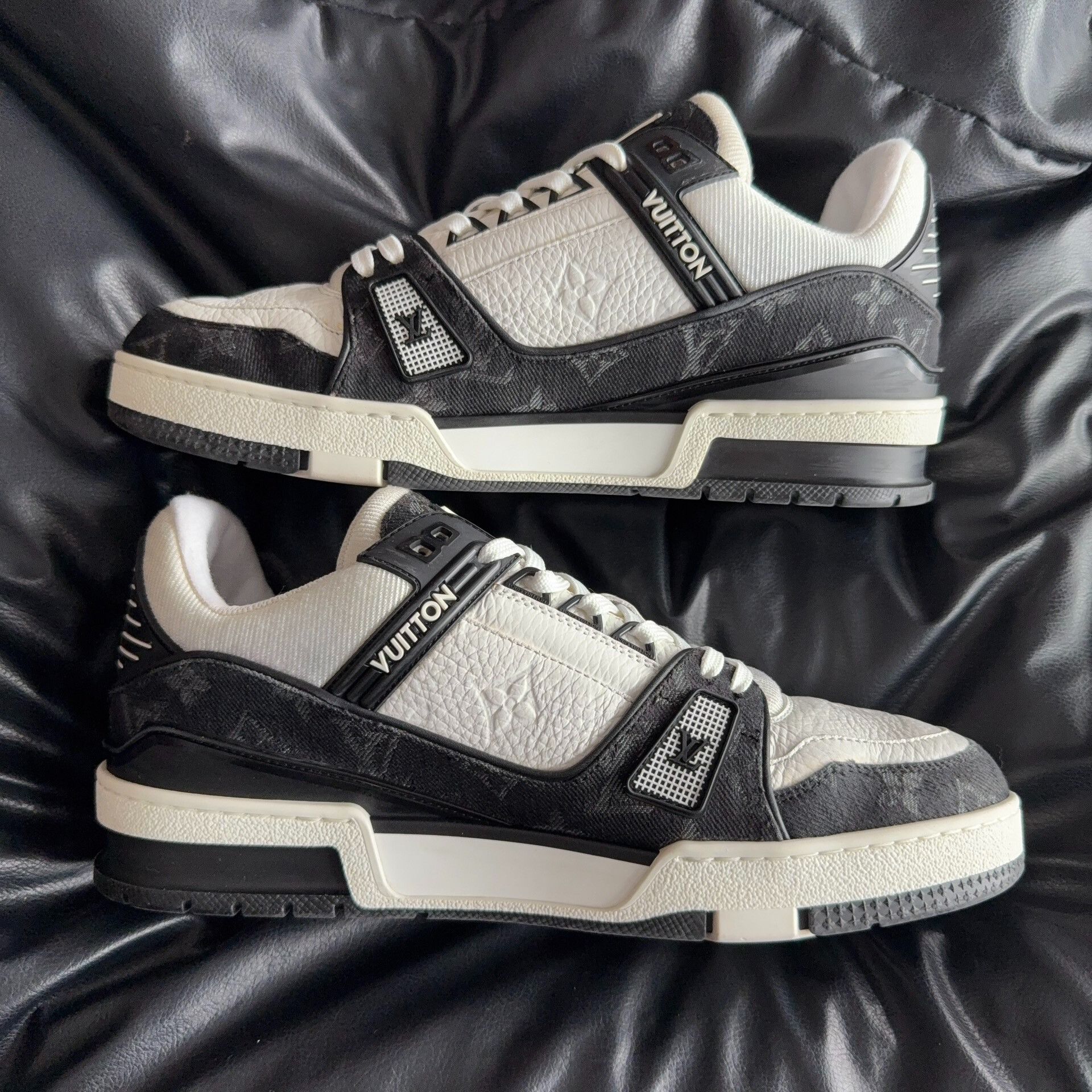 Louis Vuitton Louis Vuitton Training Denim Black Lowtop Sneakers 40 Men Size US 7.5 / EU 40-41 - 4 Thumbnail