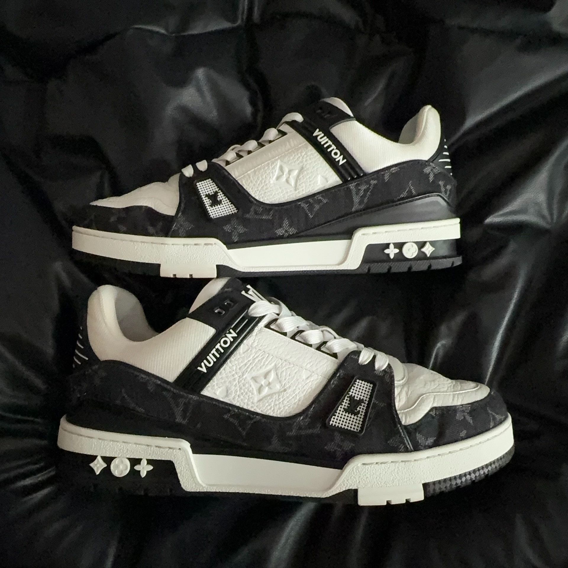 Louis Vuitton Louis Vuitton Training Denim Black Lowtop Sneakers 42 Men Size US 9 / EU 42 - 3 Thumbnail