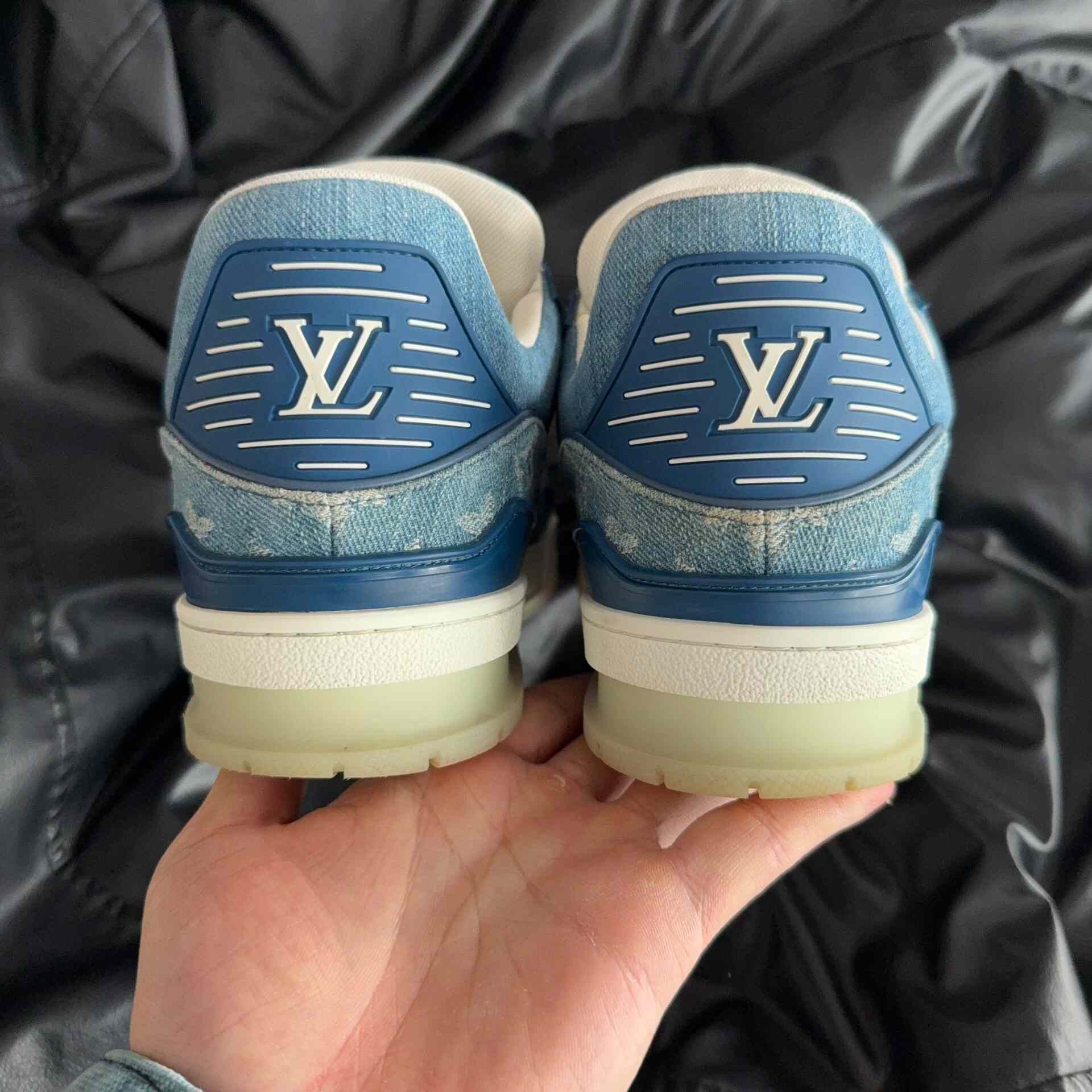 Louis Vuitton Louis Vuitton Training Denim Blue Lowtop Sneakers 42 Men Size US 9 / EU 42 - 3 Thumbnail