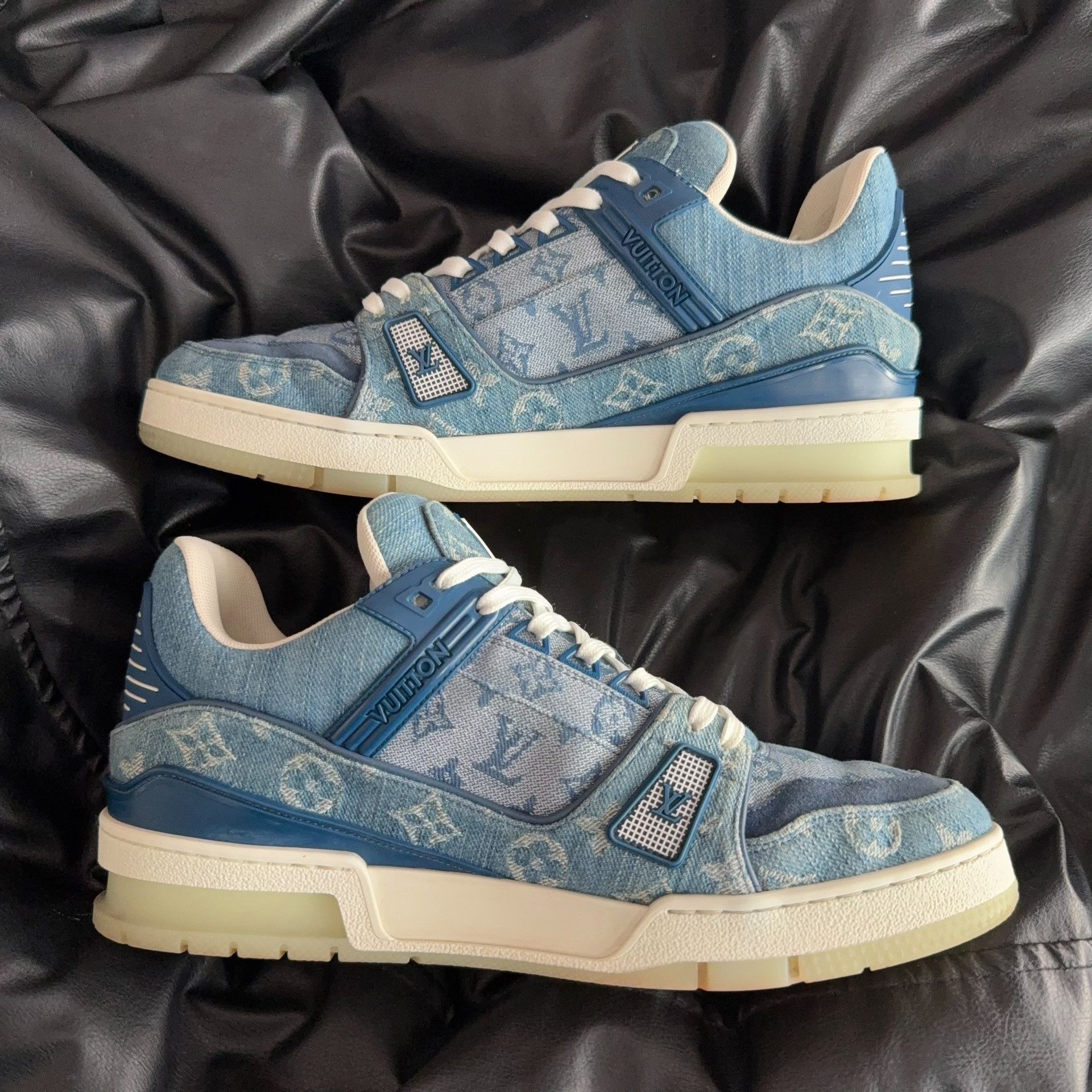 Louis Vuitton Louis Vuitton Training Denim Blue Lowtop Sneakers 42 Men Size US 9 / EU 42 - 6 Thumbnail