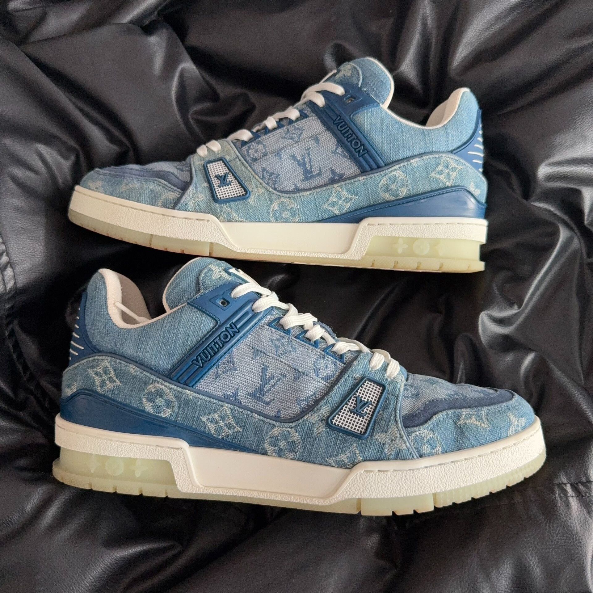 Louis Vuitton Louis Vuitton Training Denim Blue Lowtop Sneakers 42 Men Size US 9 / EU 42 - 5 Thumbnail