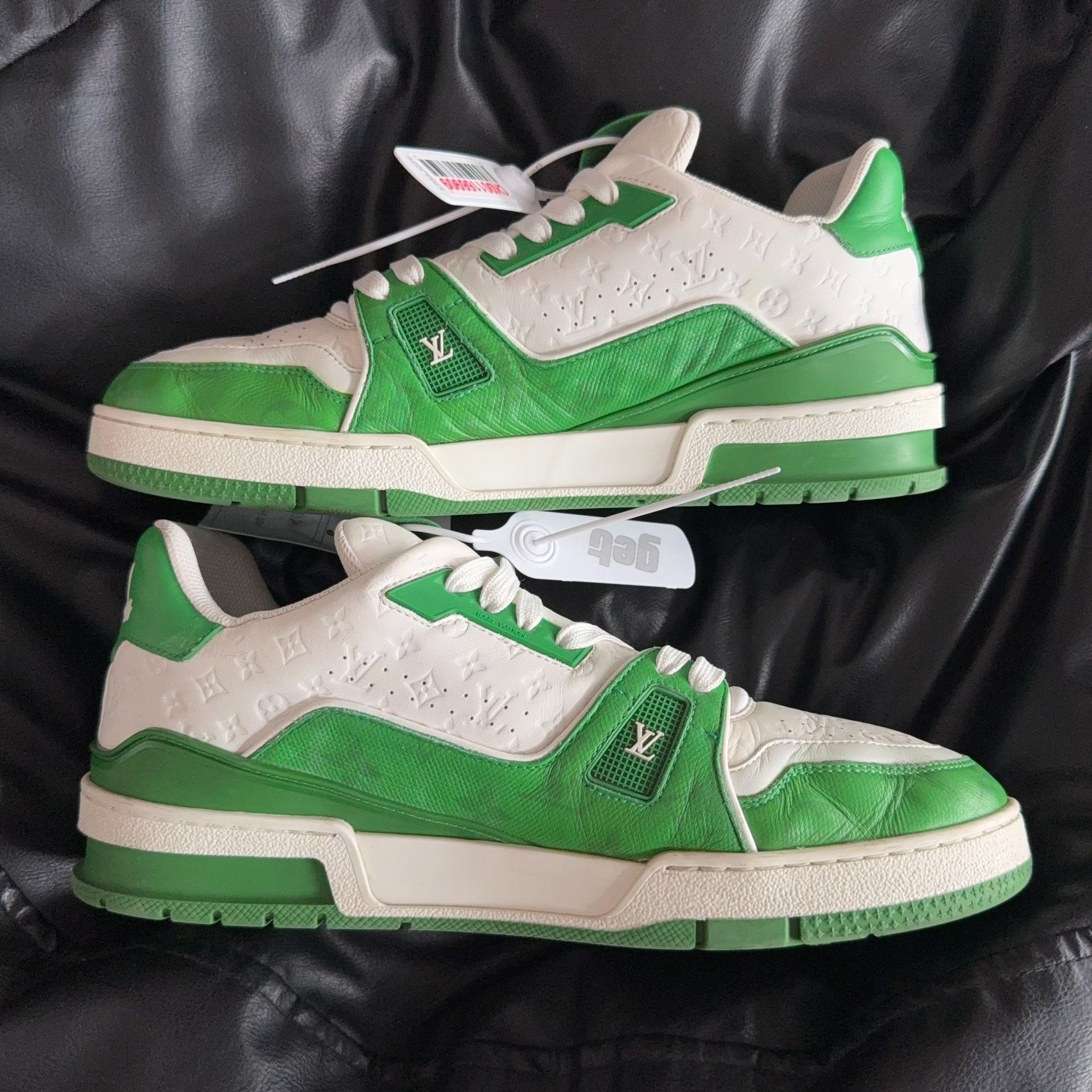 Louis Vuitton Louis Vuitton Training Green Lowtop Sneakers 42.5 Men Size US 9.5 / EU 42-43 - 6 Thumbnail