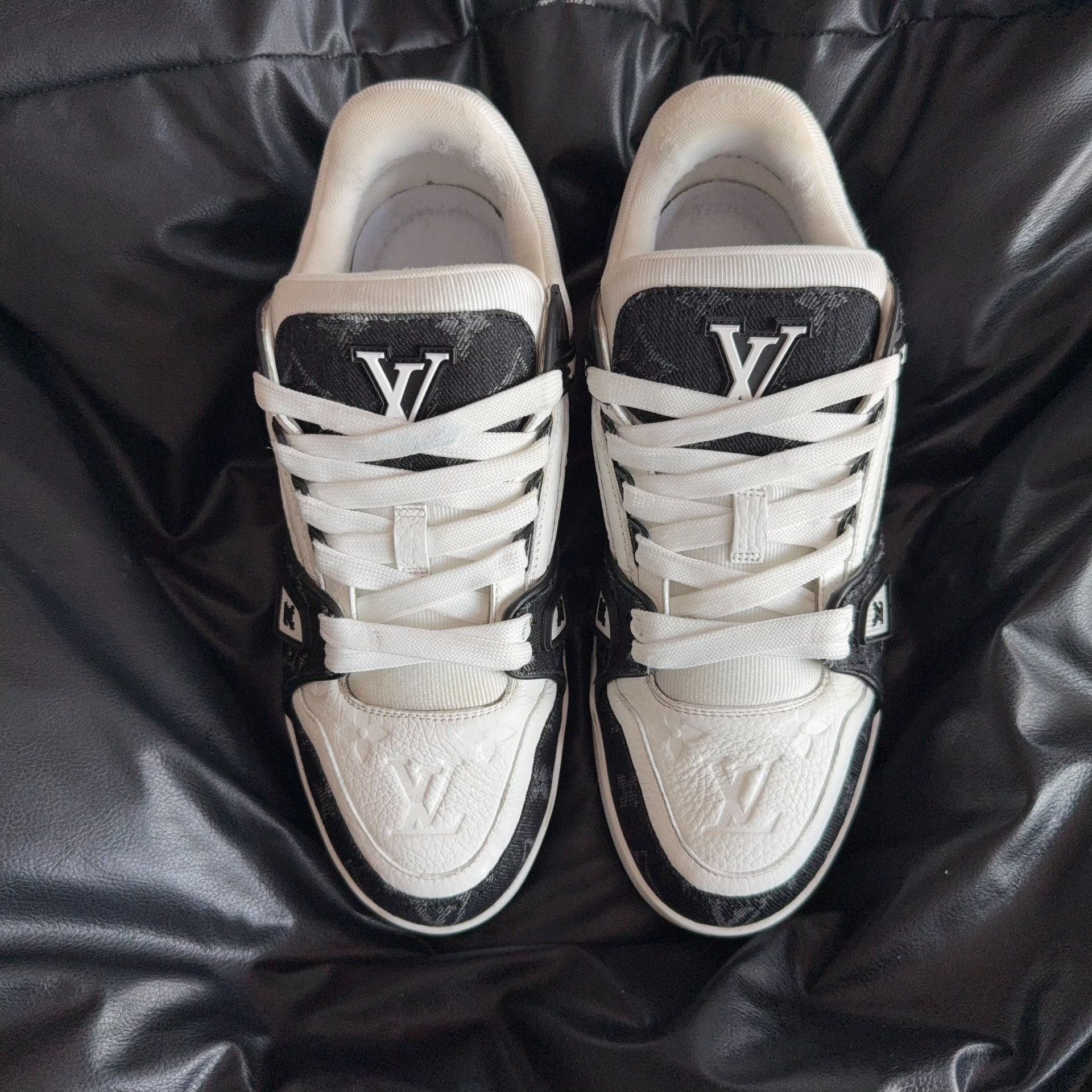 Louis Vuitton Louis Vuitton Training Denim Black Lowtop Sneakers 41.5 Men Size US 9 / EU 42 - 2 Thumbnail