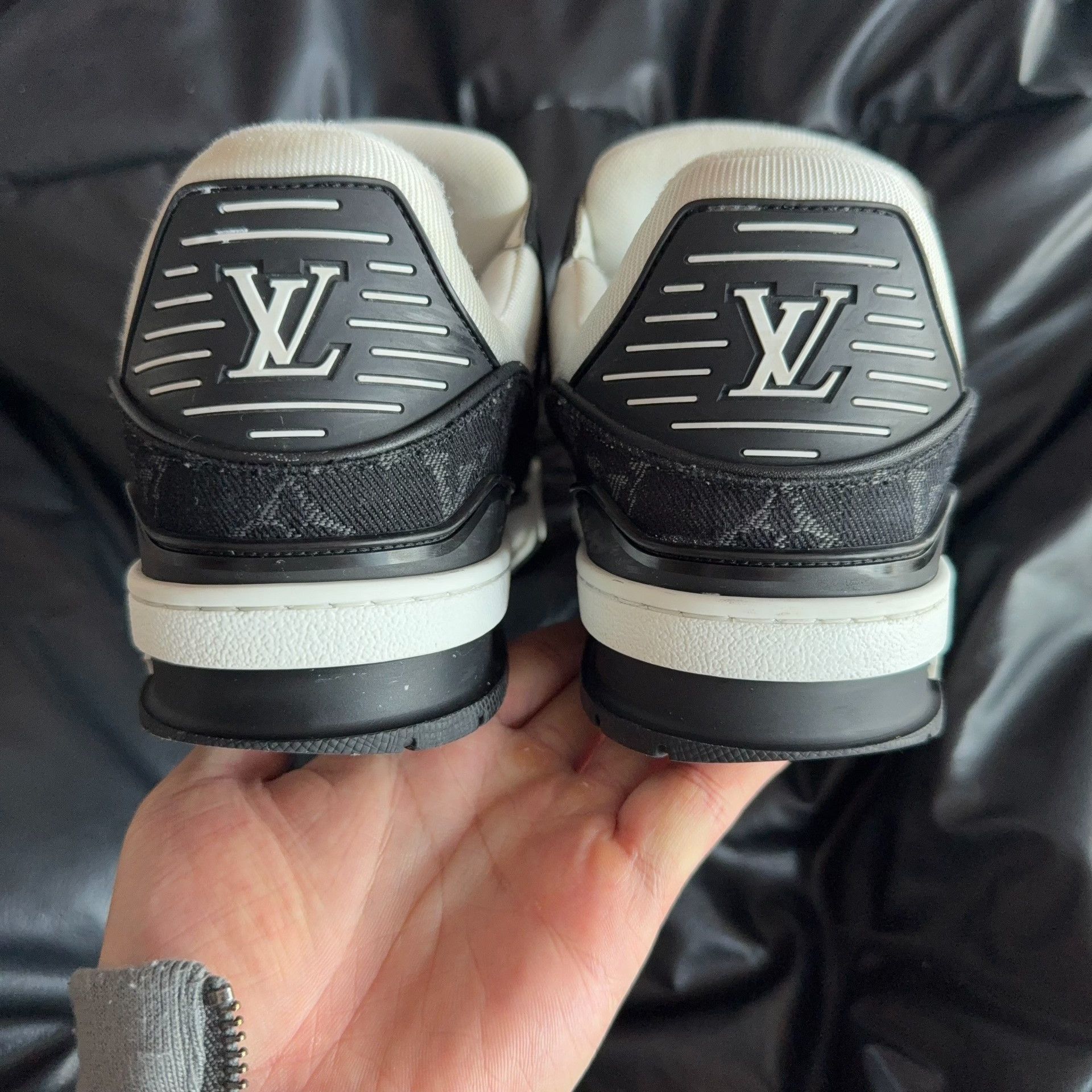Louis Vuitton Louis Vuitton Training Denim Black Lowtop Sneakers 41.5 Men Size US 9 / EU 42 - 3 Thumbnail