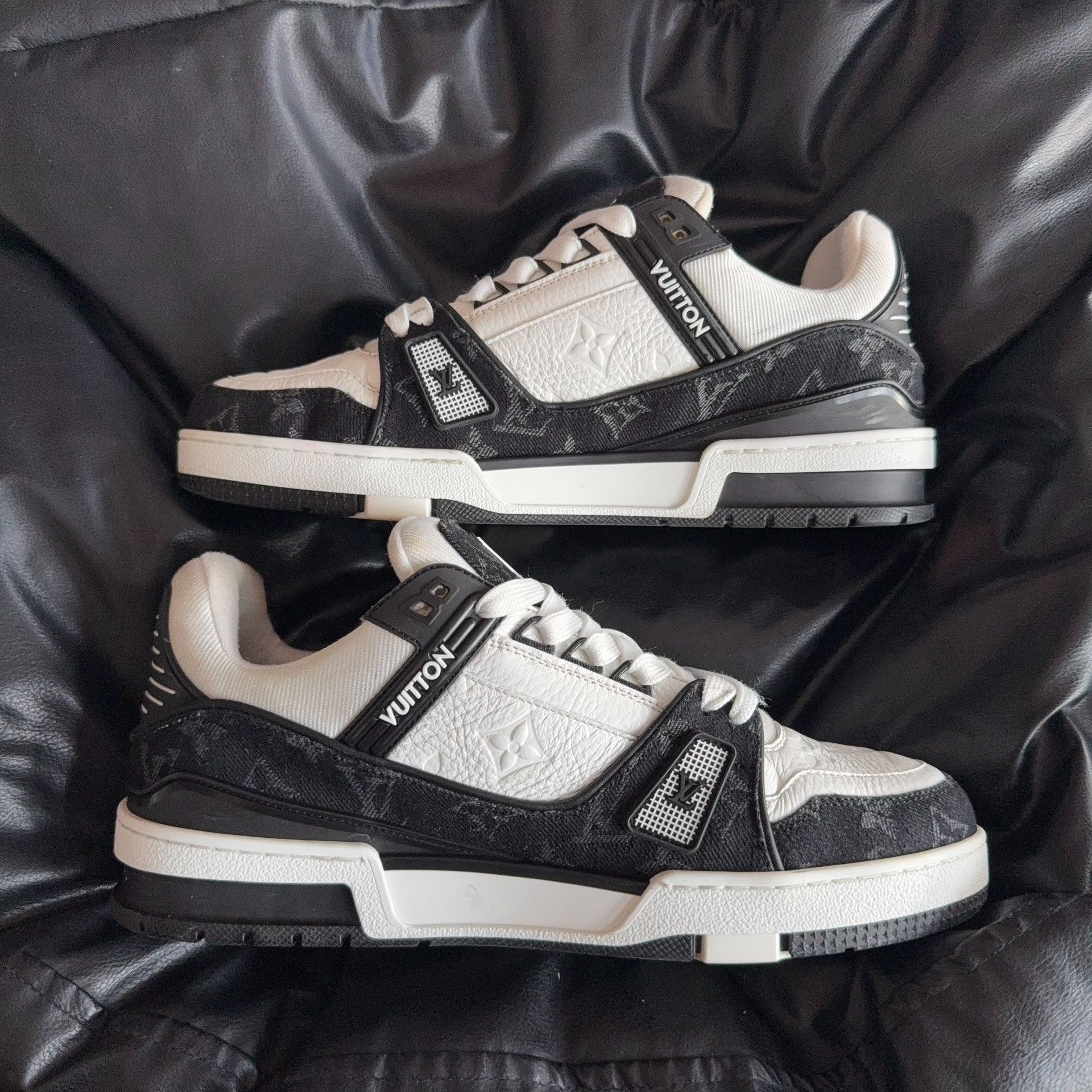 Louis Vuitton Louis Vuitton Training Denim Black Lowtop Sneakers 41.5 Men Size US 9 / EU 42 - 6 Thumbnail