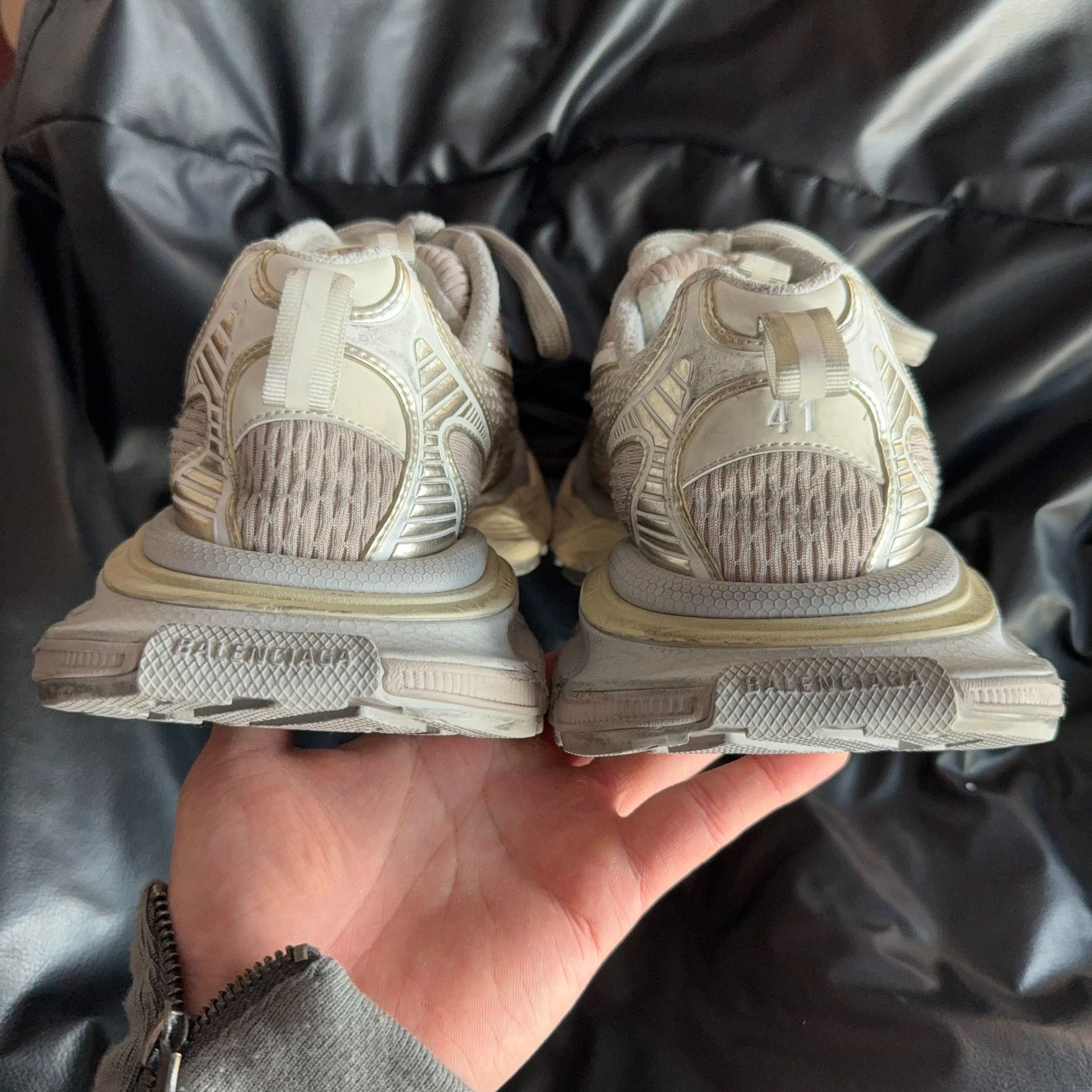 Balenciaga Balenciaga Beige Lowtop Sneakers XXXL Men Size US 10 / EU 43 - 3 Thumbnail