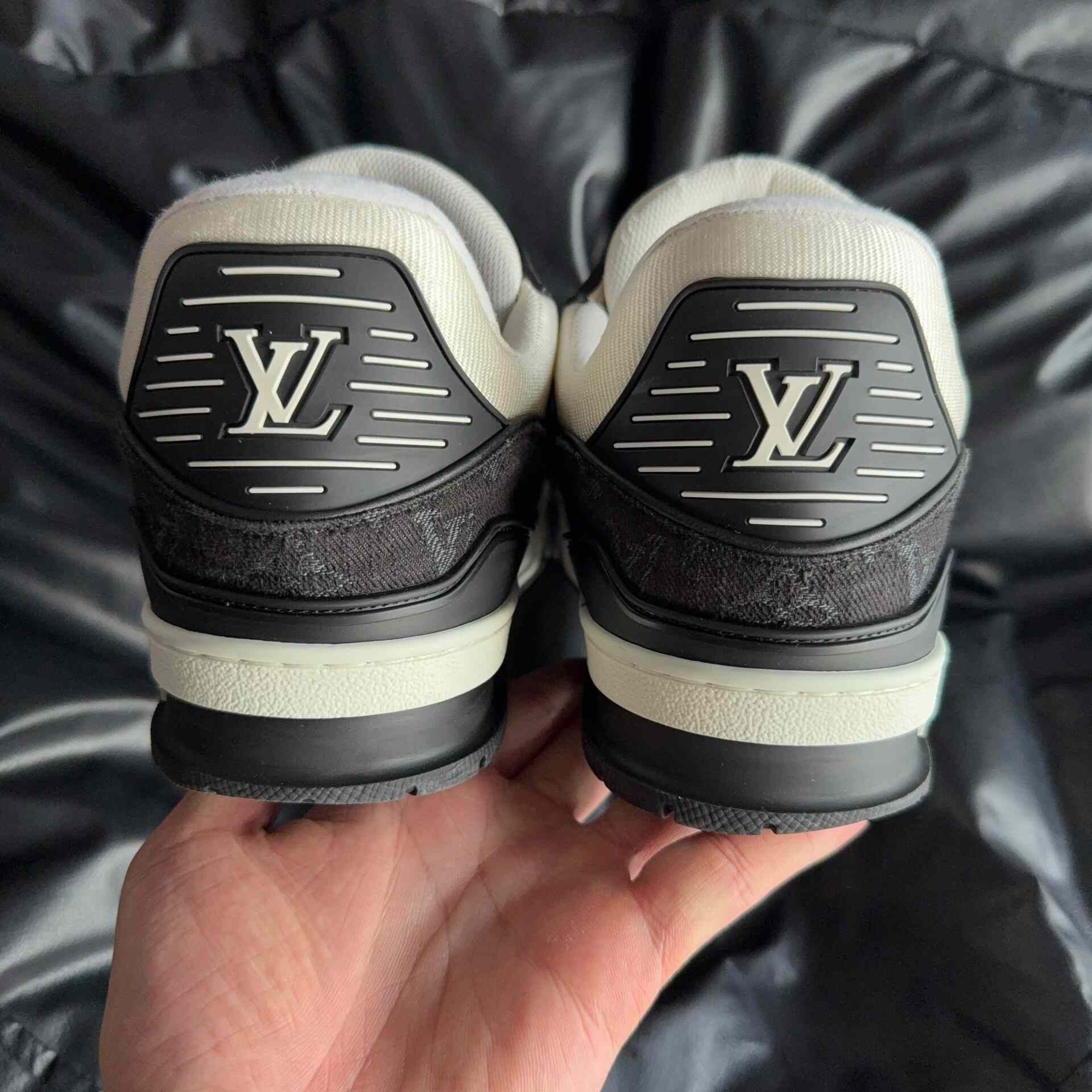 Louis Vuitton Louis Vuitton Training Denim Black Lowtop Sneakers 42 Men Size US 9 / EU 42 - 3 Thumbnail
