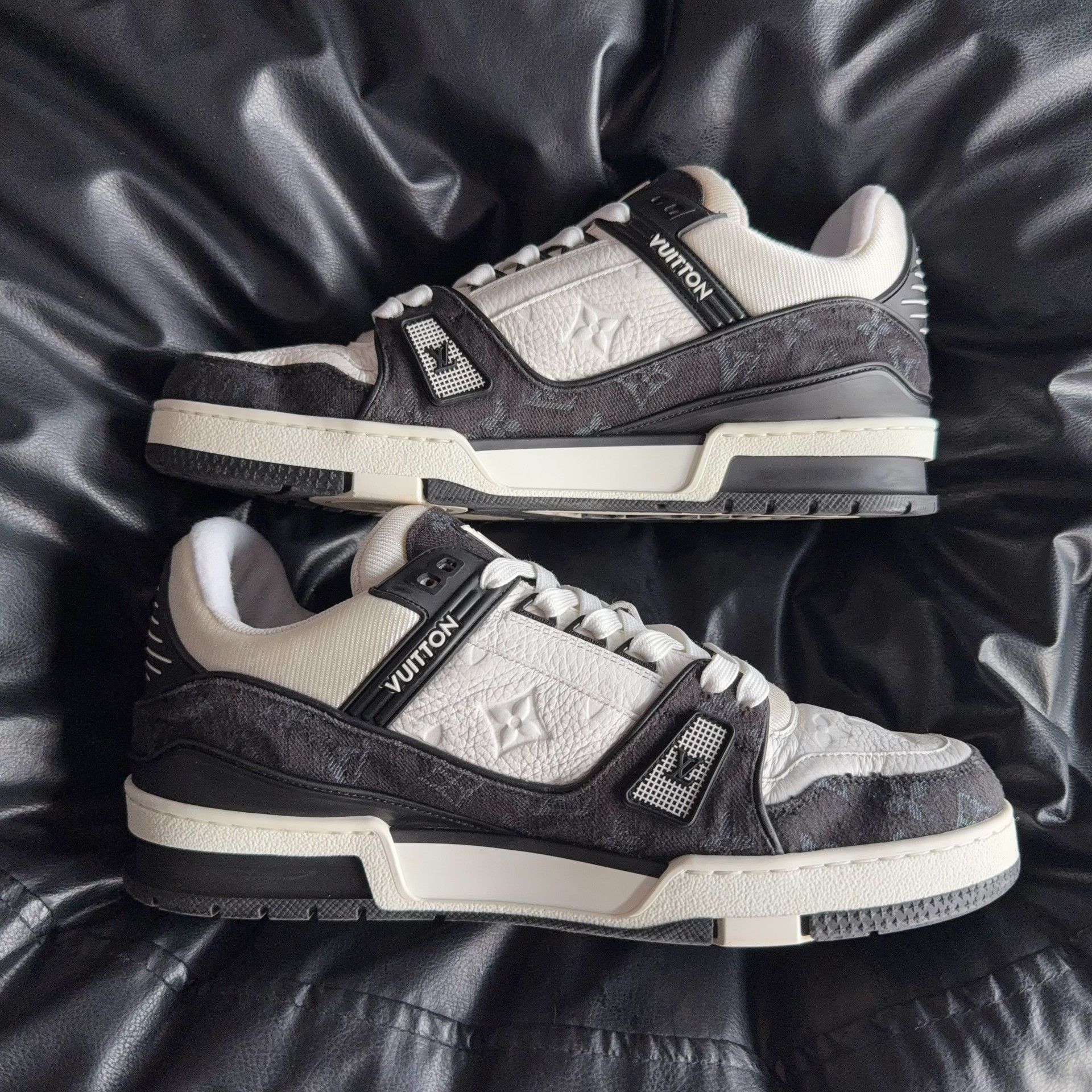 Louis Vuitton Louis Vuitton Training Denim Black Lowtop Sneakers 42 Men Size US 9 / EU 42 - 6 Thumbnail