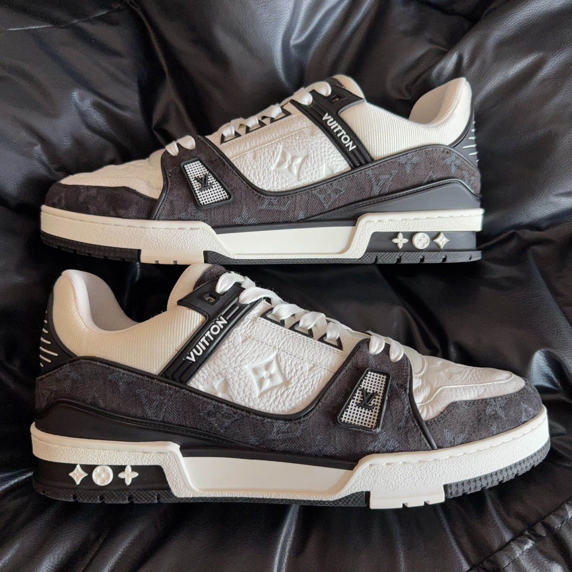 Louis Vuitton Louis Vuitton Training Denim Black Lowtop Sneakers 43 Men Size US 10 / EU 43 - 4 Thumbnail