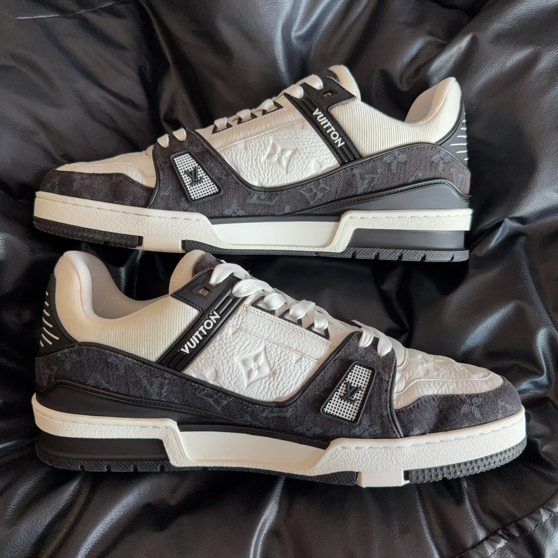 Louis Vuitton Louis Vuitton Training Denim Black Lowtop Sneakers 43 Men Size US 10 / EU 43 - 5 Thumbnail